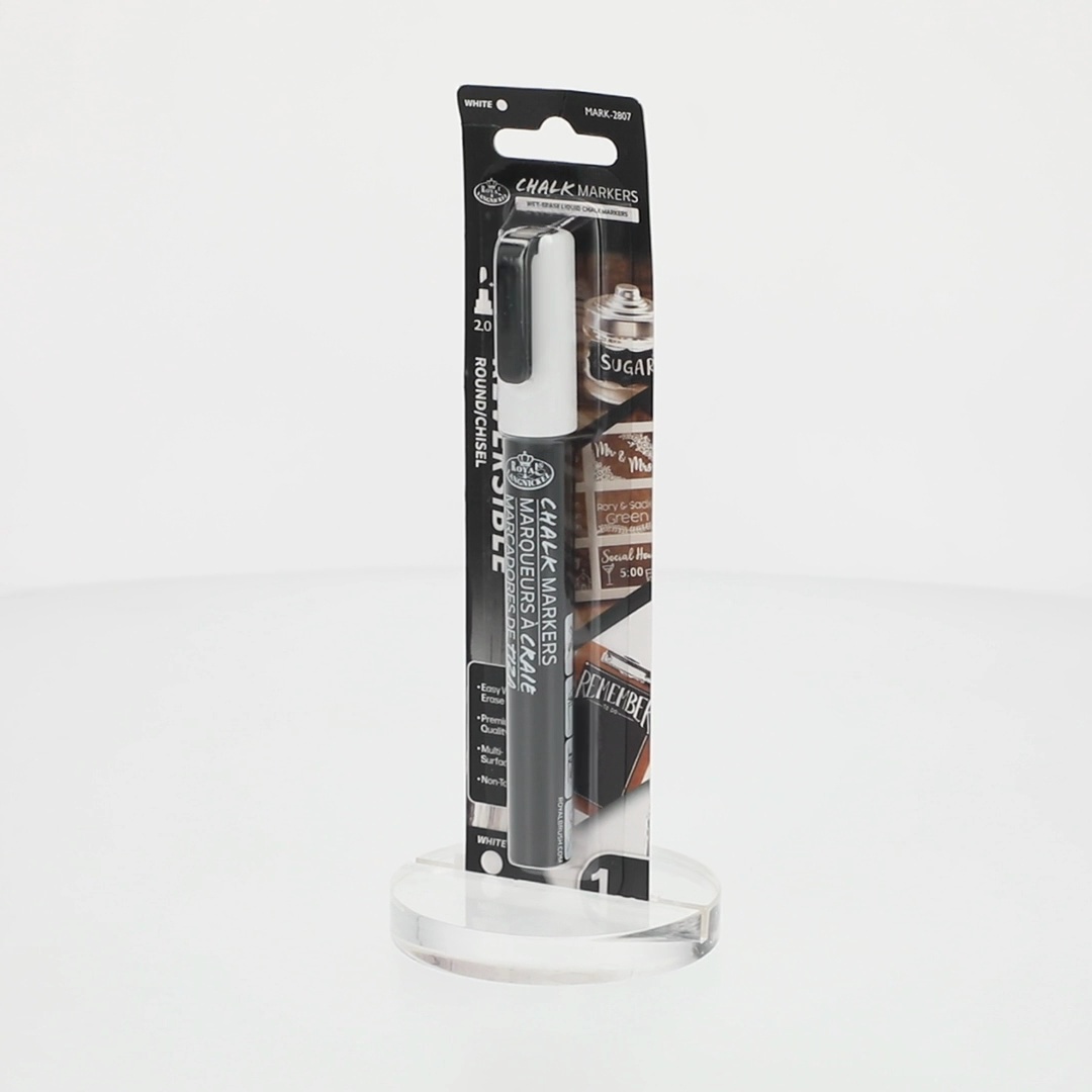 Royal & Langnickel, Chalk Marker, 2mm White, Erasable Liquid