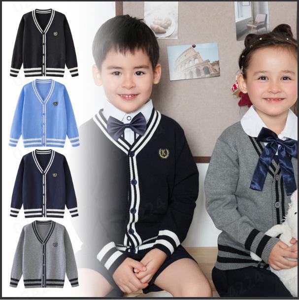 thumbnail video image 2 of GBSYEWXS Sweater For Boys Teen Casual Long Sleeve V-Neck Color Block Trendy Varsity Sweater Blue Size 15-16 Years, 2 of 2