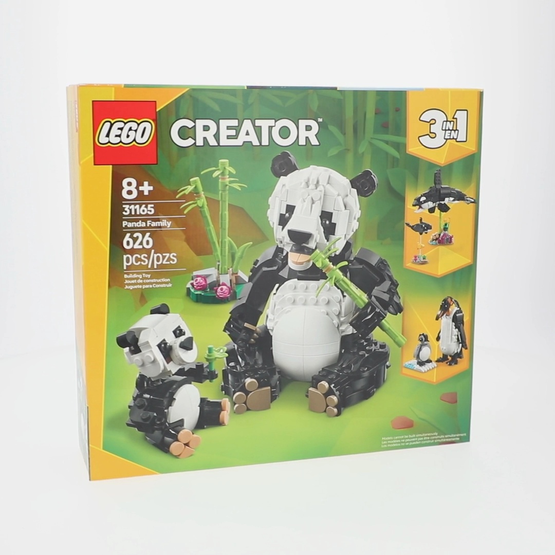 LEGO, Creator 3 in 1 Wild Animals Panda Family Building Toy 31165