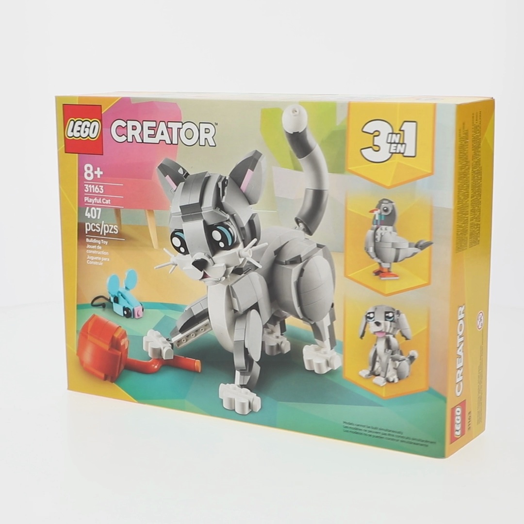 Free Shipping! LEGO Playful Cat 3 in 1 Building Toy Set for Kids