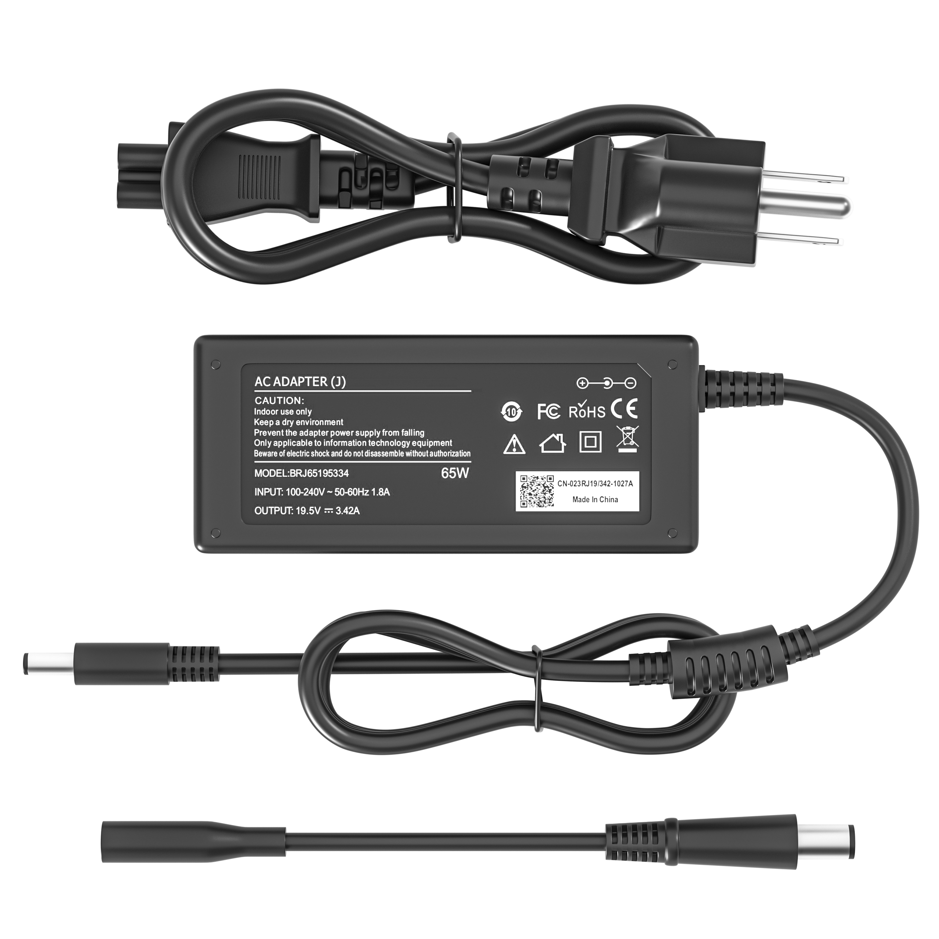 thumbnail video image 2 of 65W 45W Laptop Charger for Dell Inspiron 15-3000 5000 7000 17-5000 7000 Series，3501 3511 3520 3530 3535 5406 5440， for Latitude 5420 XPS Series 9630，Adapter with Round Tip (4.5*3.0mm ＆ 7.4*5.0mm）, 2 of 10