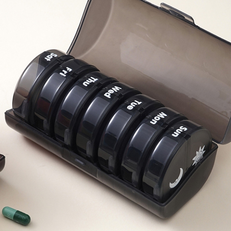 thumbnail video image 2 of Weekly Pill Organizer 7 Day 2 Times a Day, Large Daily Pill Box Easy to Open, AM PM Pill Case for Medicine/Vitamin/Fish Oil/Supplements, 2 of 10