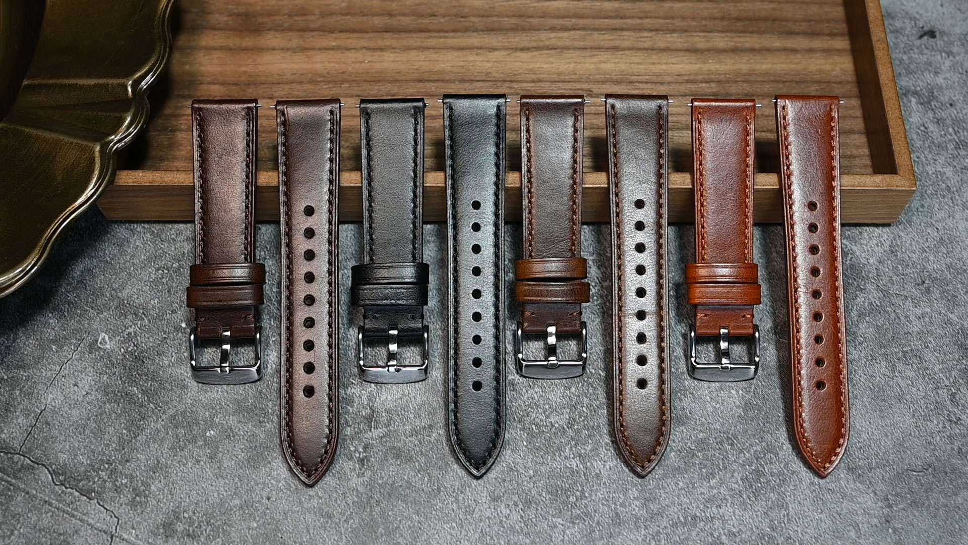 thumbnail video image 2 of Quick Release Leather Watch Bands Genuine Watch Straps for Men Women,20mm Italian Leather Watch Strap,Light Brown with Stainless Steel Buckle, 2 of 9