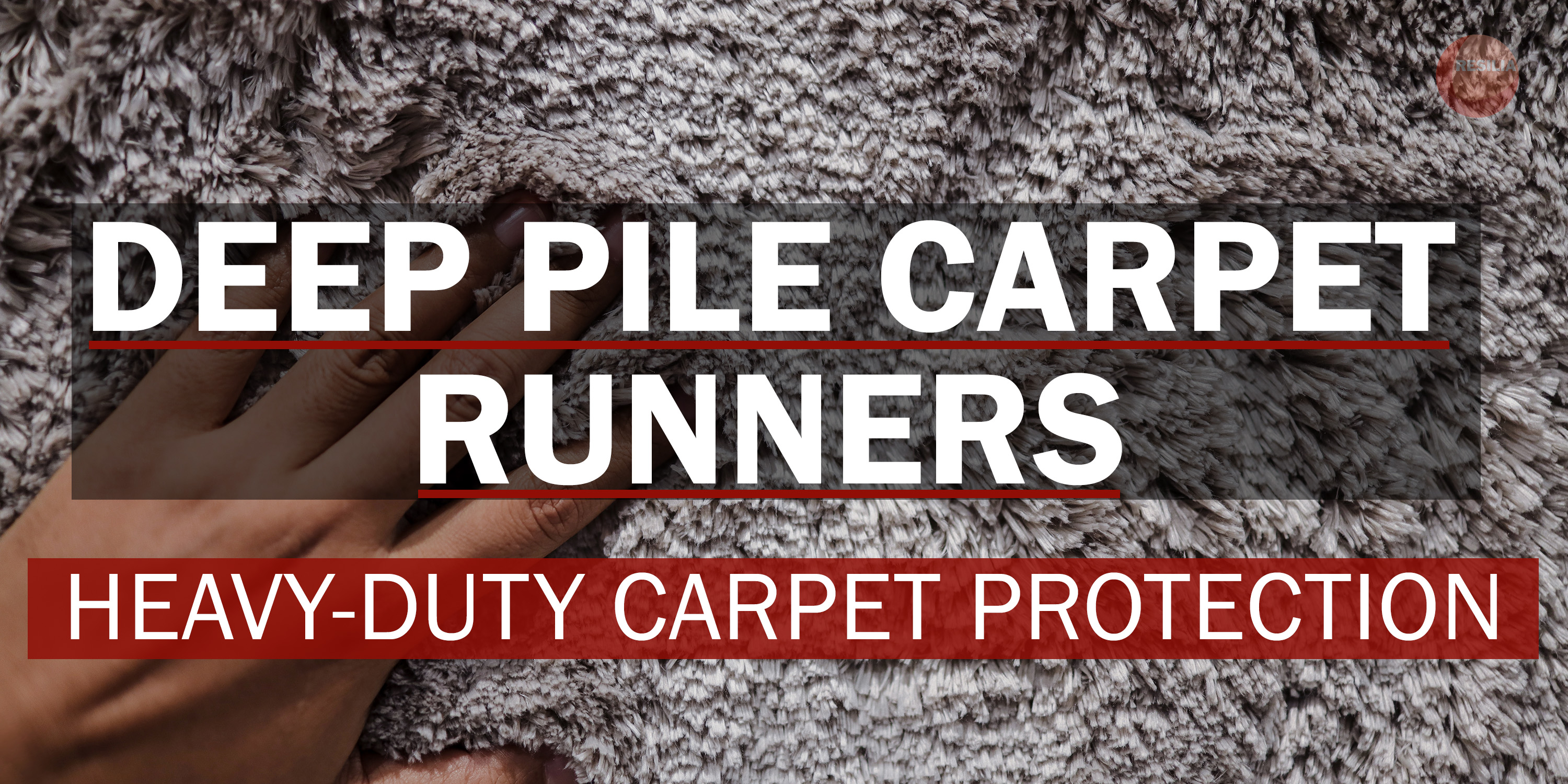 thumbnail video image 2 of Resilia 27" x 25' Clear Vinyl Plastic Deep-Pile Floor Runner/Protector, 2 of 10