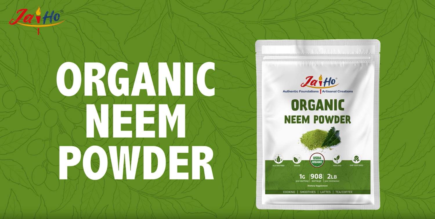 thumbnail video image 2 of Jai Ho Organic Neem Powder - 2 LB - Gluten Free, Vegan, Non-GMO, 2 of 11