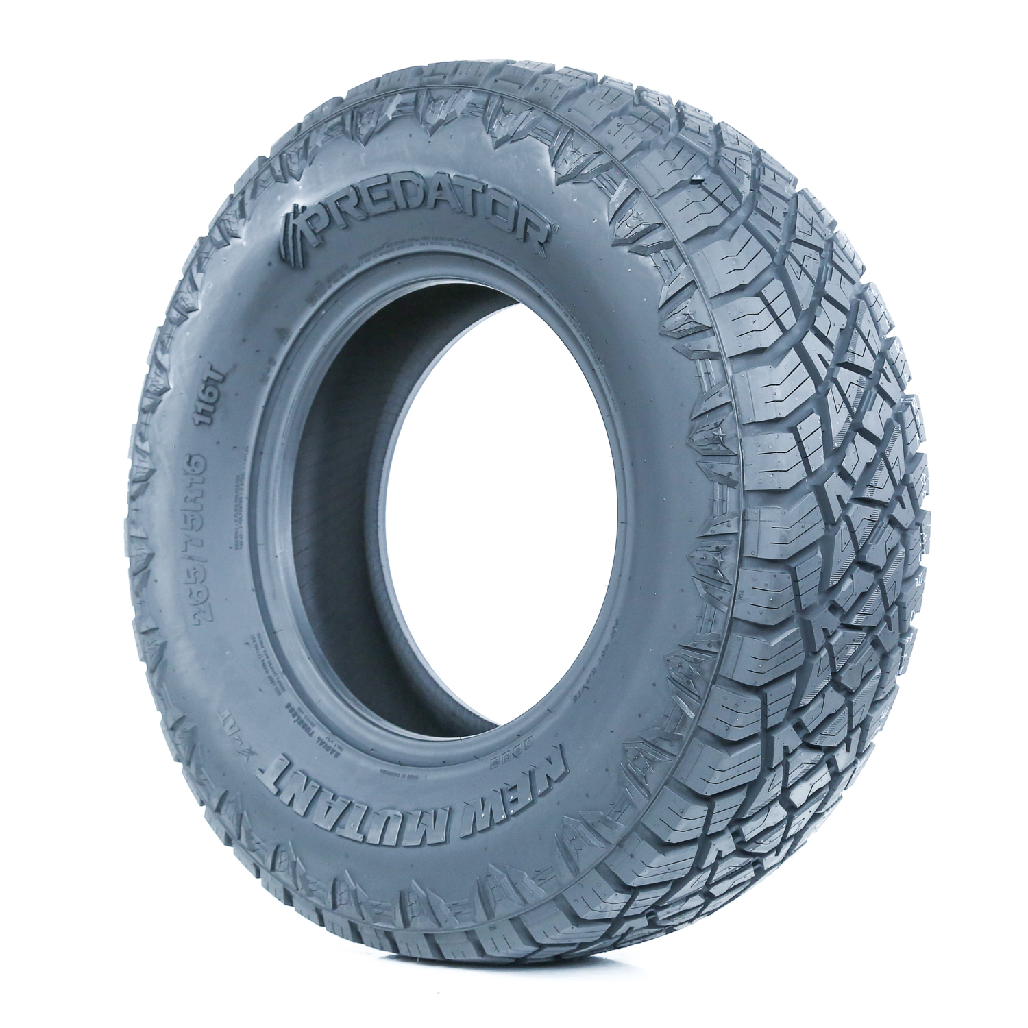 Predator New Mutant X All-Terrain Tire 265/75R16 116T A/T, Fits