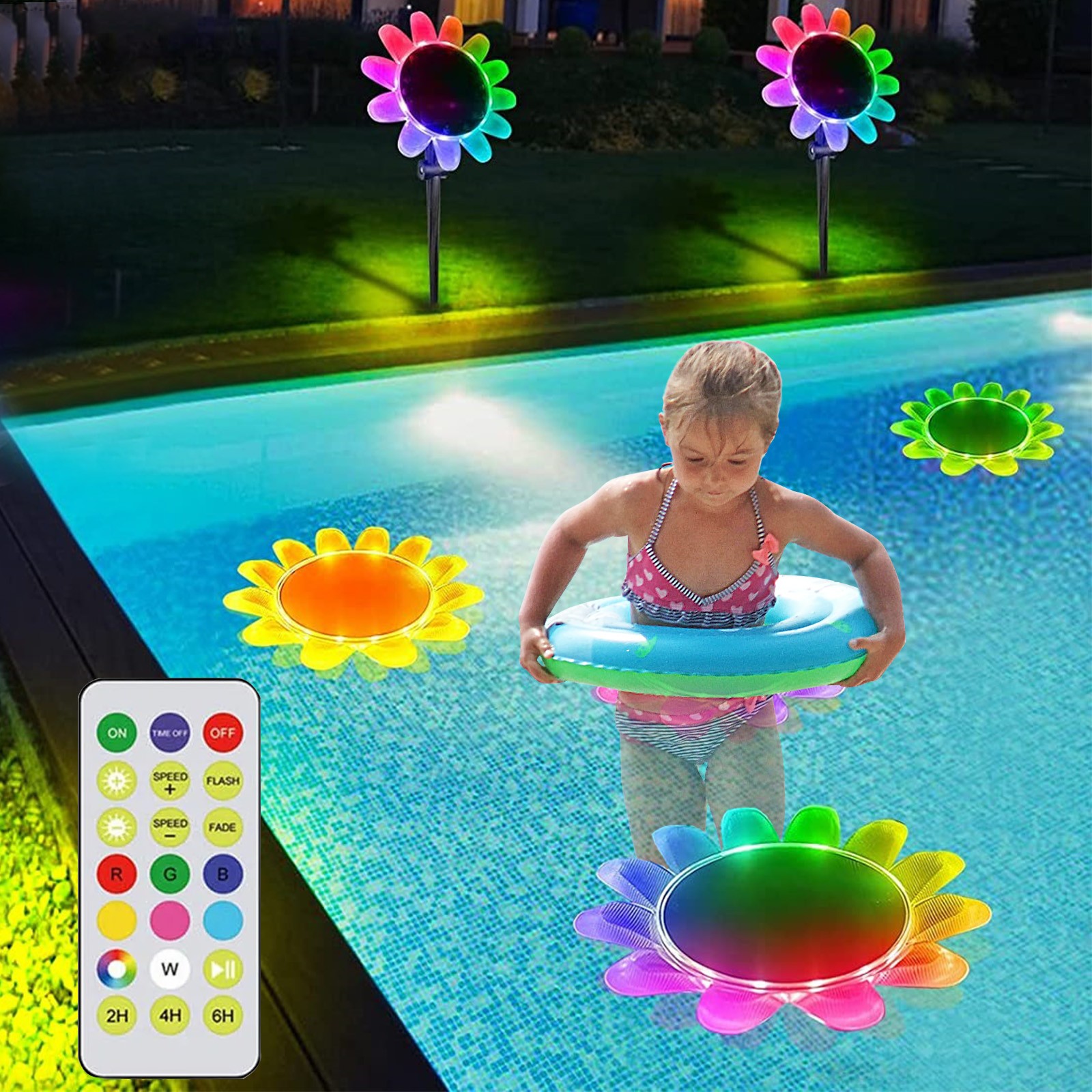 thumbnail video image 2 of Deeceymbur Upgraded Rechargeable Submersible LED Lights with Remote 6PCS Rgb Super Bright LED Diving Light for Above Ground Inground Pool Hot Tub Bath, 2 of 10