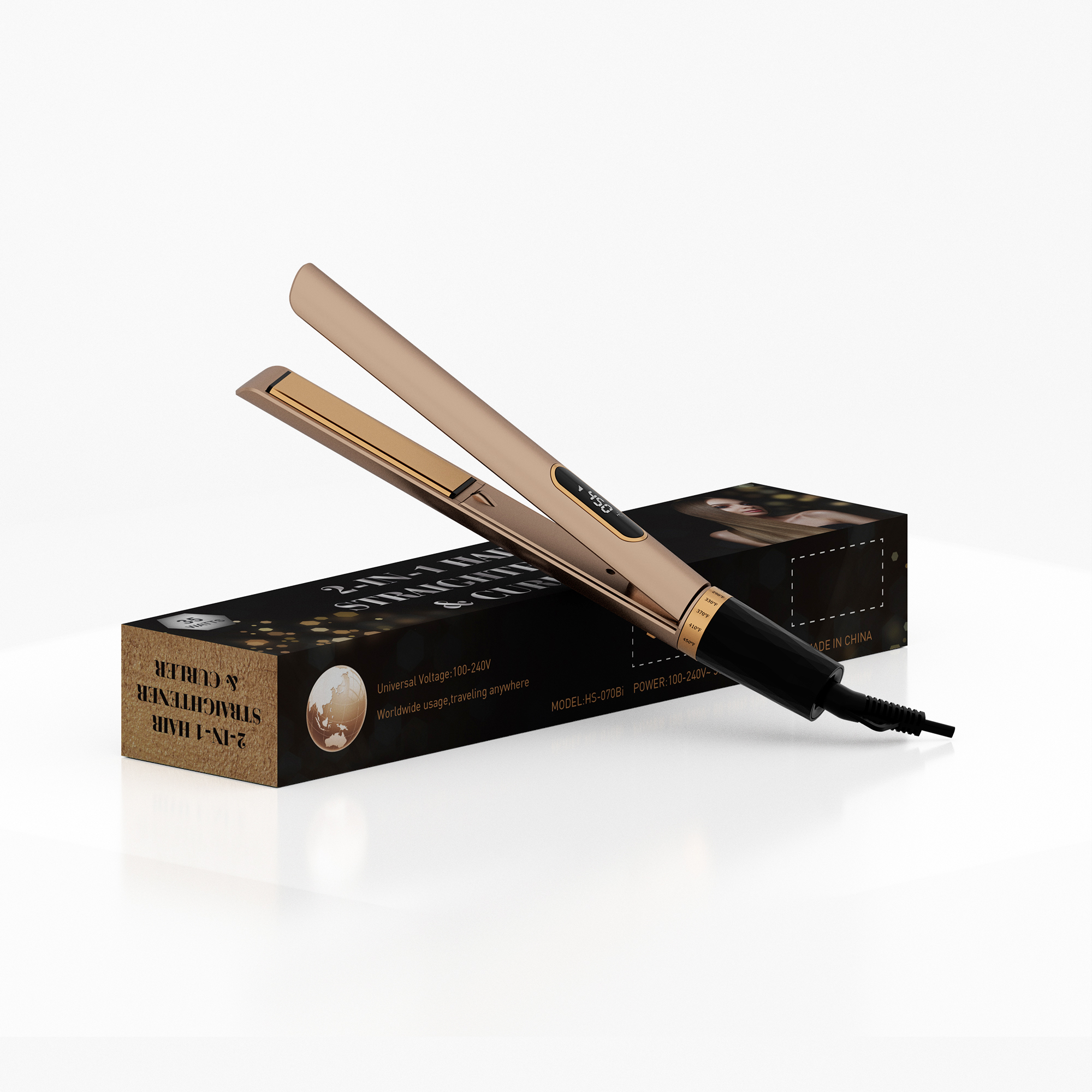 新品未使用Hair Iron Straight&Curl 200℃ Amazon.com : KINUJO W -worldwide model- | Flat Iron Hair