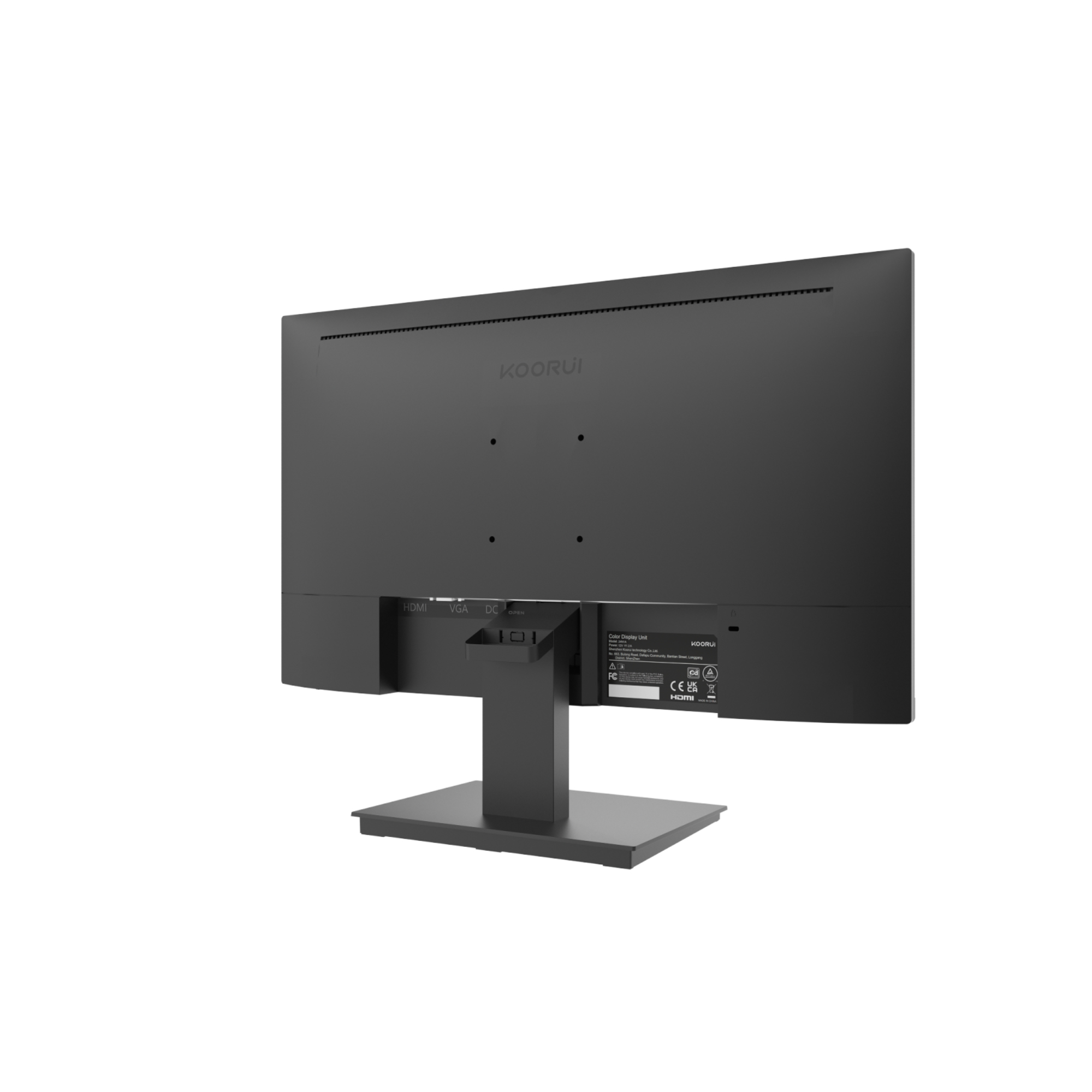  KOORUI 24-Inch Curved Computer Monitor- Full HD 1080P 60Hz  Gaming Monitor 1800R LED Monitor HDMI VGA, Tilt Adjustment, Eye Care, Black  24N5C : Electrónica