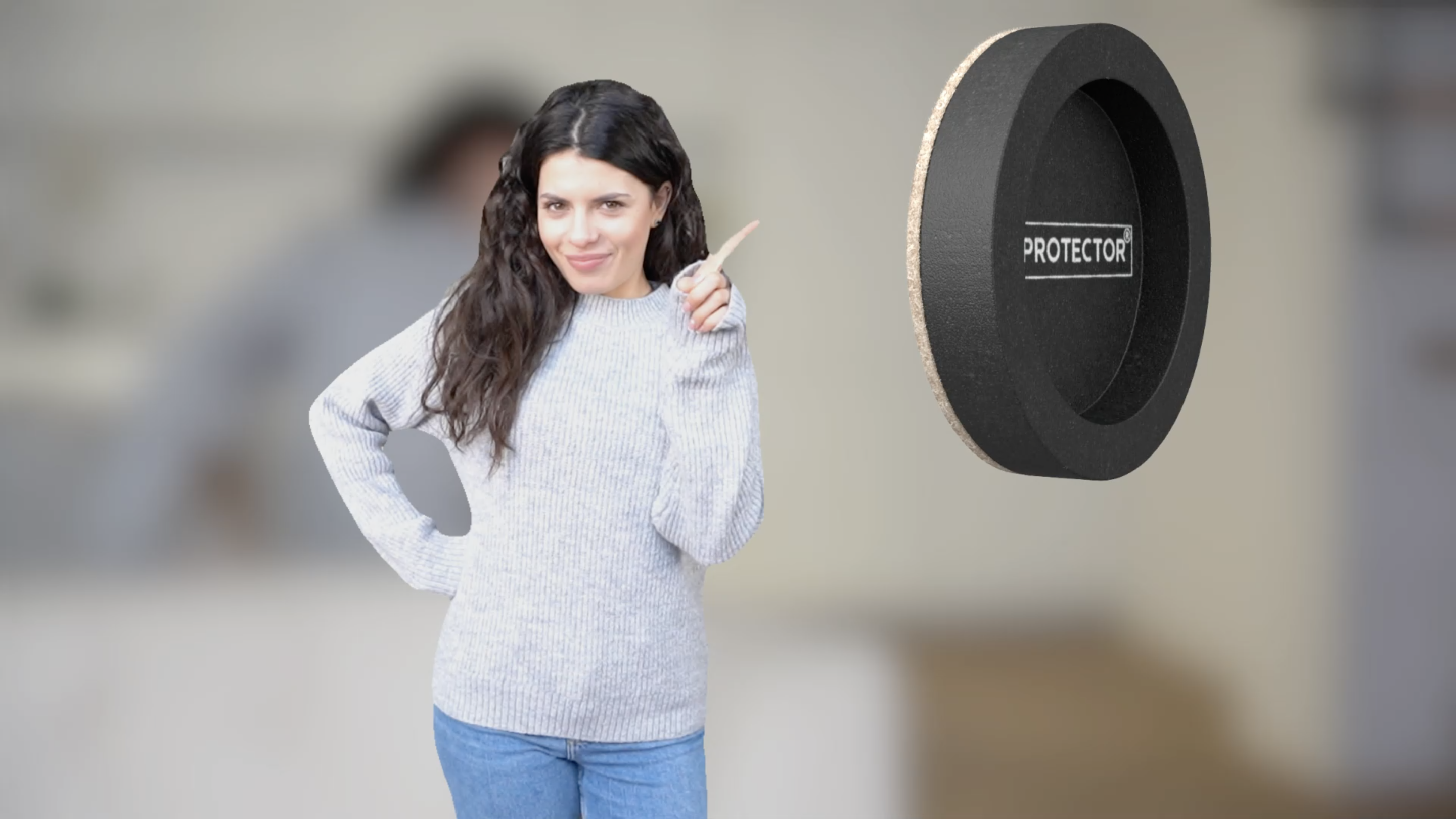 thumbnail video image 2 of X-Protector Felt Sliders for Hardwood Floors - 8 Pcs 4 3/4” Furniture Sliders - Move Furniture Easily, 2 of 8