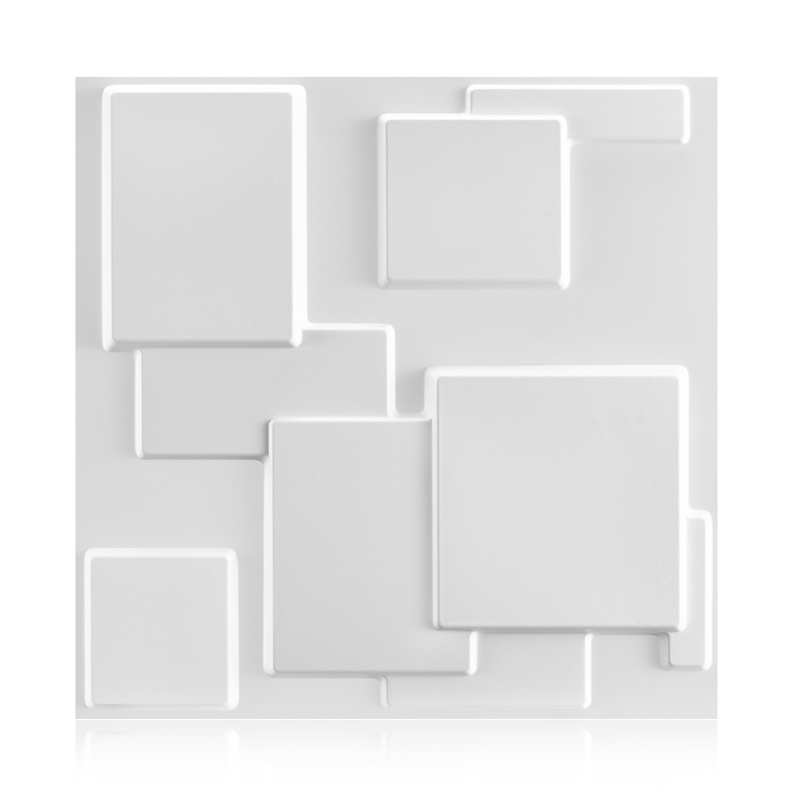 thumbnail video image 2 of FLOLEOPA 30Pack 3D Wall Tiles 30X30cm Wall Paneling PVC Wall Cladding Panels Decorative Wall Covering White for Living Room, Bedroom, 2 of 7