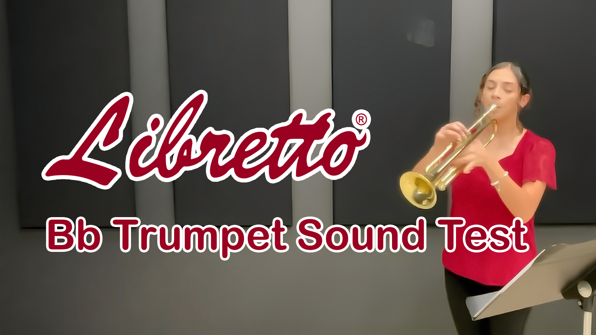thumbnail video image 2 of Libretto Gold Lacquer Bb Trumpet Set, Rose Brass Leadpipe, for Beginner and Intermediate, 2 of 10
