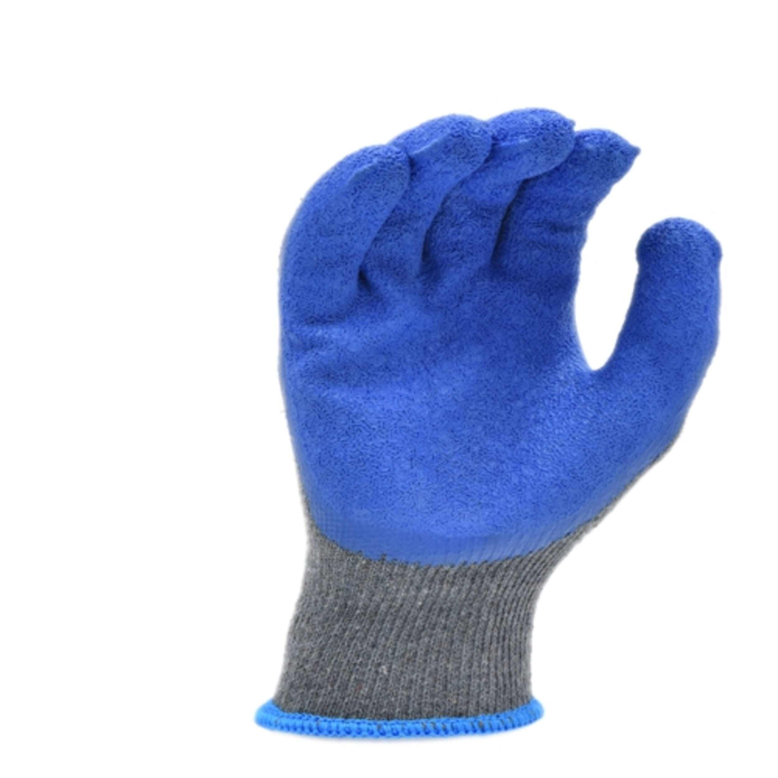 G & F Knit Work Safety Gloves, Textured Rubber Latex Coated, 12