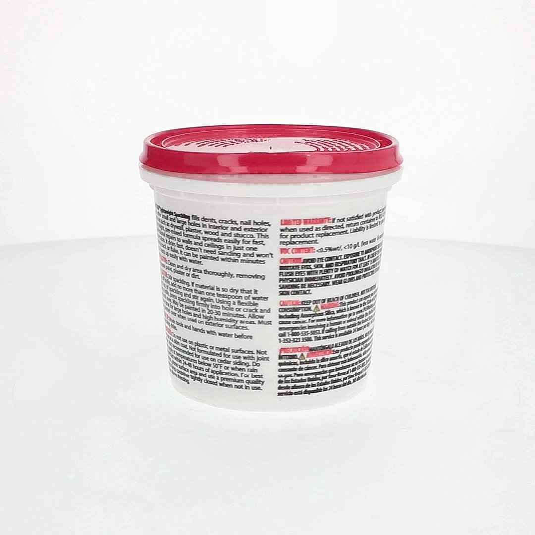 Red Devil Lightweight Spackle 32 oz for Wall Crack and Hole Repair