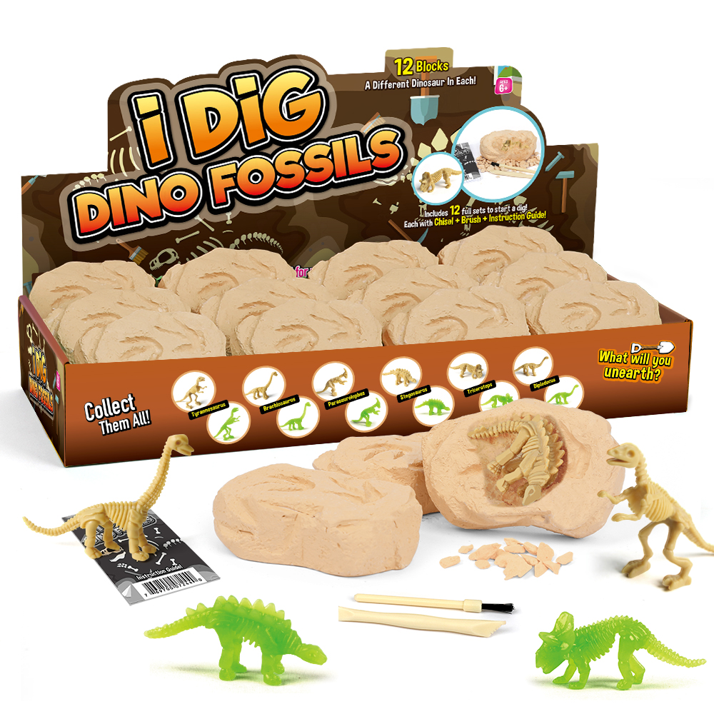 thumbnail video image 2 of Piano Potato Dinosaur Dig Kit for Kids, Dinosaur Fossil Dig Kit, Dinosaur Skeleton Digging Set, Glow-in-the-Dark Dinosaur Dig Kit, Dinosaur Excavation Kit for 6-12, 2 of 9
