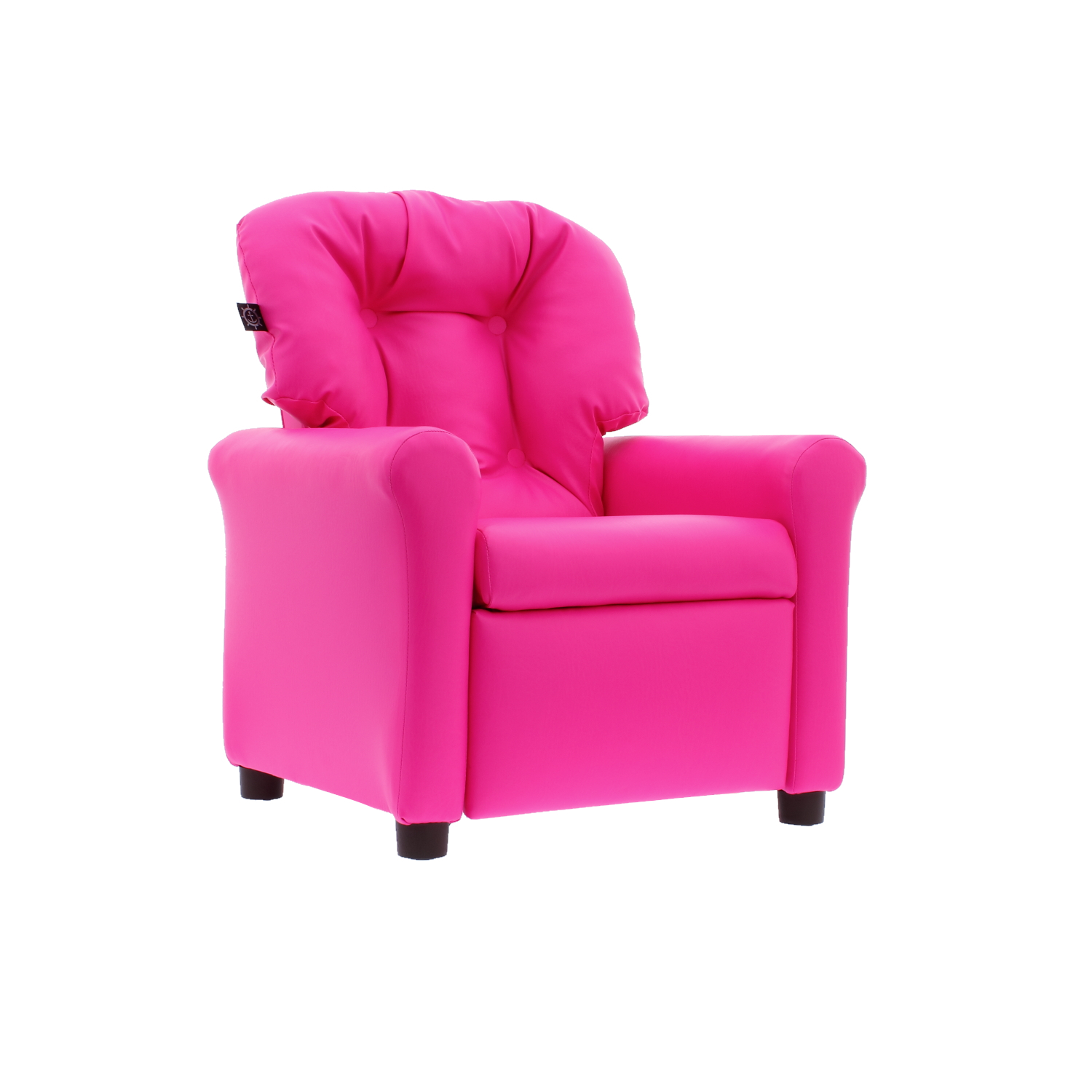 pink leather recliner chair