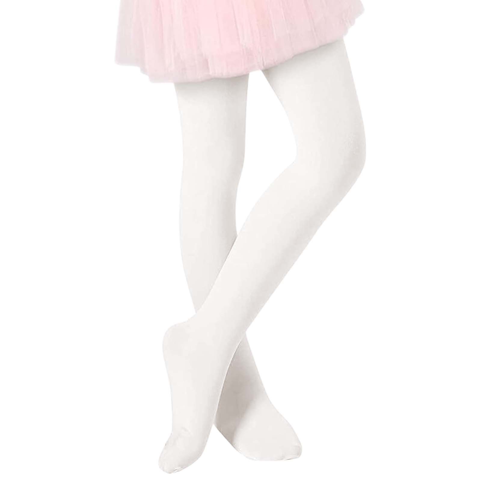 thumbnail video image 2 of YUEHUA Girls Ballet Tights Toddler-Girls Footed Leggings Kids Soft Microfiber Pantyhose Stockings, 2 of 7