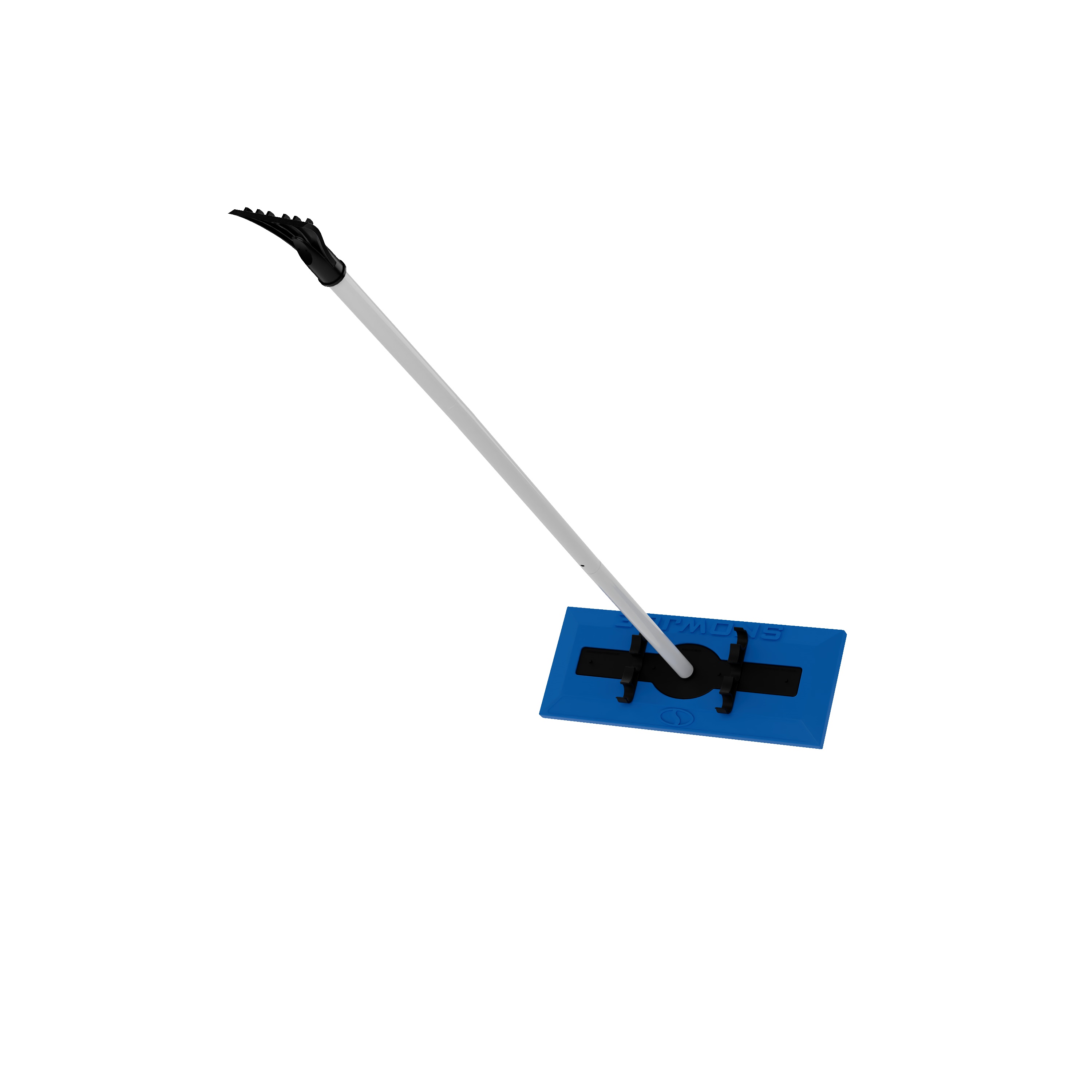 Snow Joe 2-In-1 18 in. Foam Head Telescoping Snow Broom + Ice