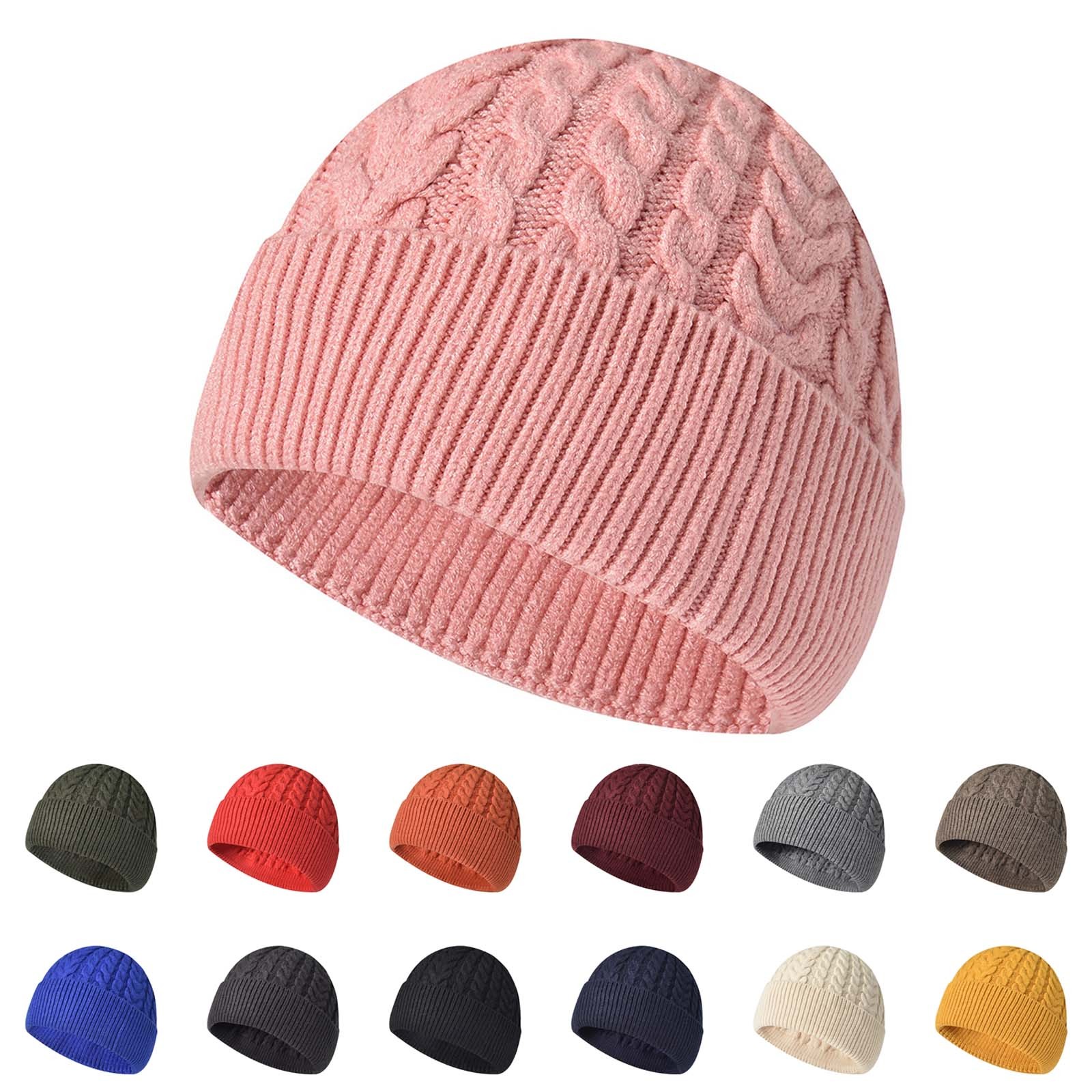 thumbnail video image 2 of GZWYHT Beanies,Beanie Hats Men's And Women's Fashionable Warm Knitted Hat Small Woolen Hat Casual Hat Winter Hats,Hats for Women Red 1, 2 of 3