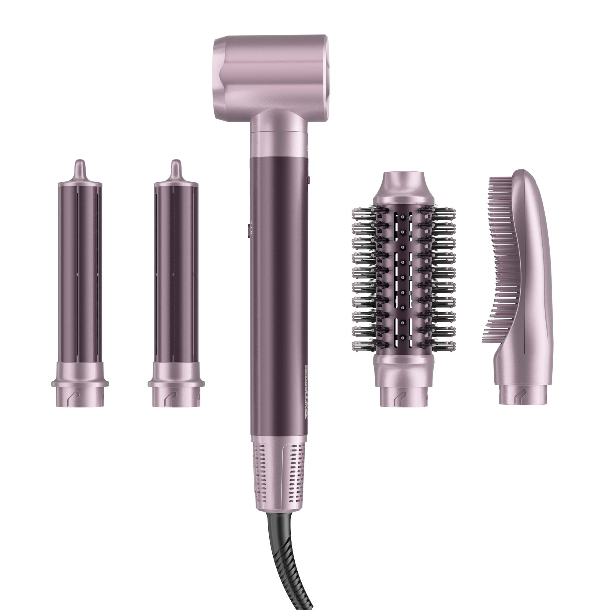 RACCOMB, 5 in 1 Hot Air Styler, Dual Voltage Hair Dryer Brush