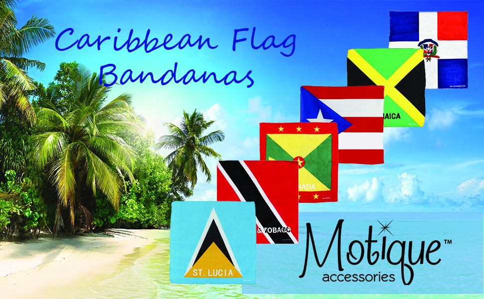 thumbnail video image 2 of Motique Accessories Large Cotton Bandanas-Bahamas Name, 2 of 6