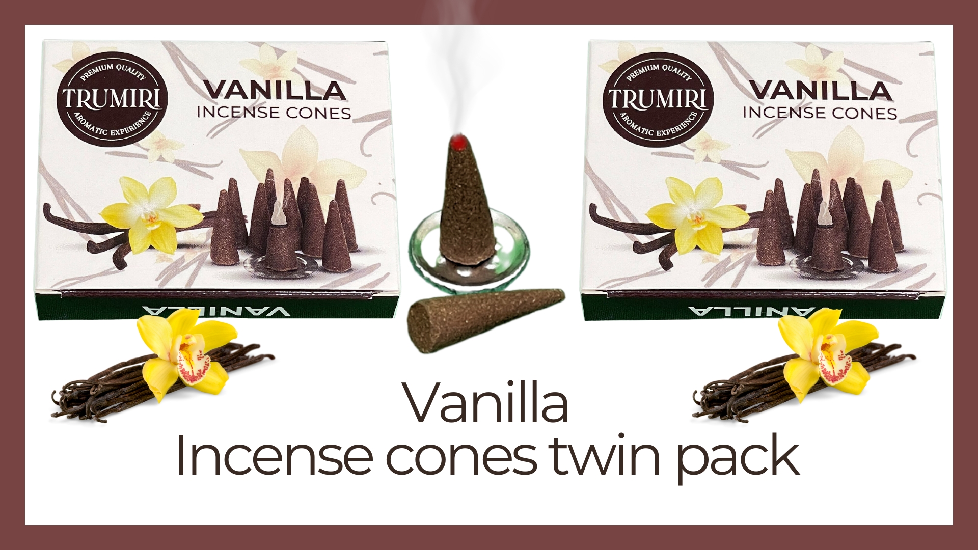 thumbnail video image 2 of Vanilla Incense Cones - Total 20 Cone Incense - Dual Pack of 10 Insence Cones - Incense Cones Scented - Cone Incense Scents - Insense Cones - Incent Cone, 2 of 10