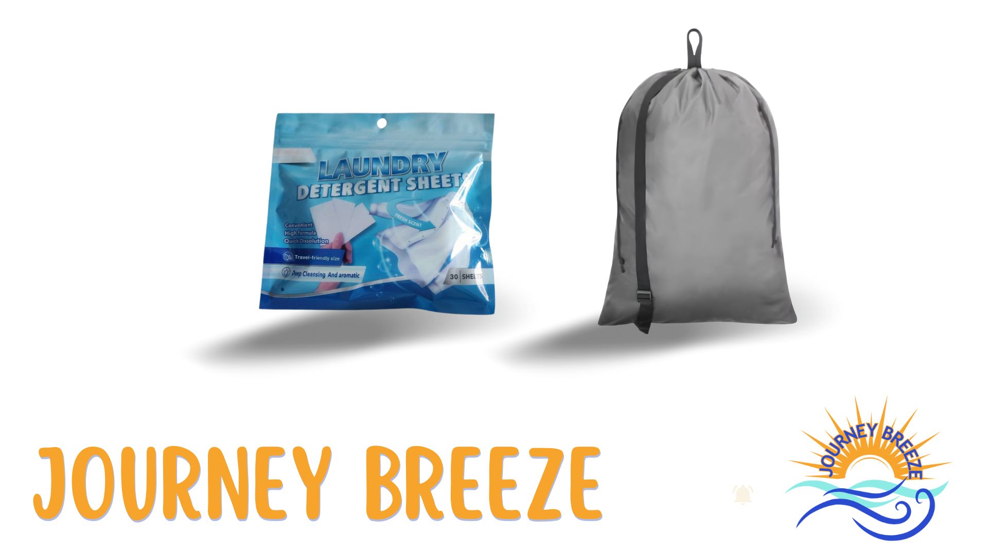 thumbnail video image 2 of Travel Laundry Detergent Sheets, 20 Count and Heavy Duty Laundry Backpack, Gray, 2 of 10
