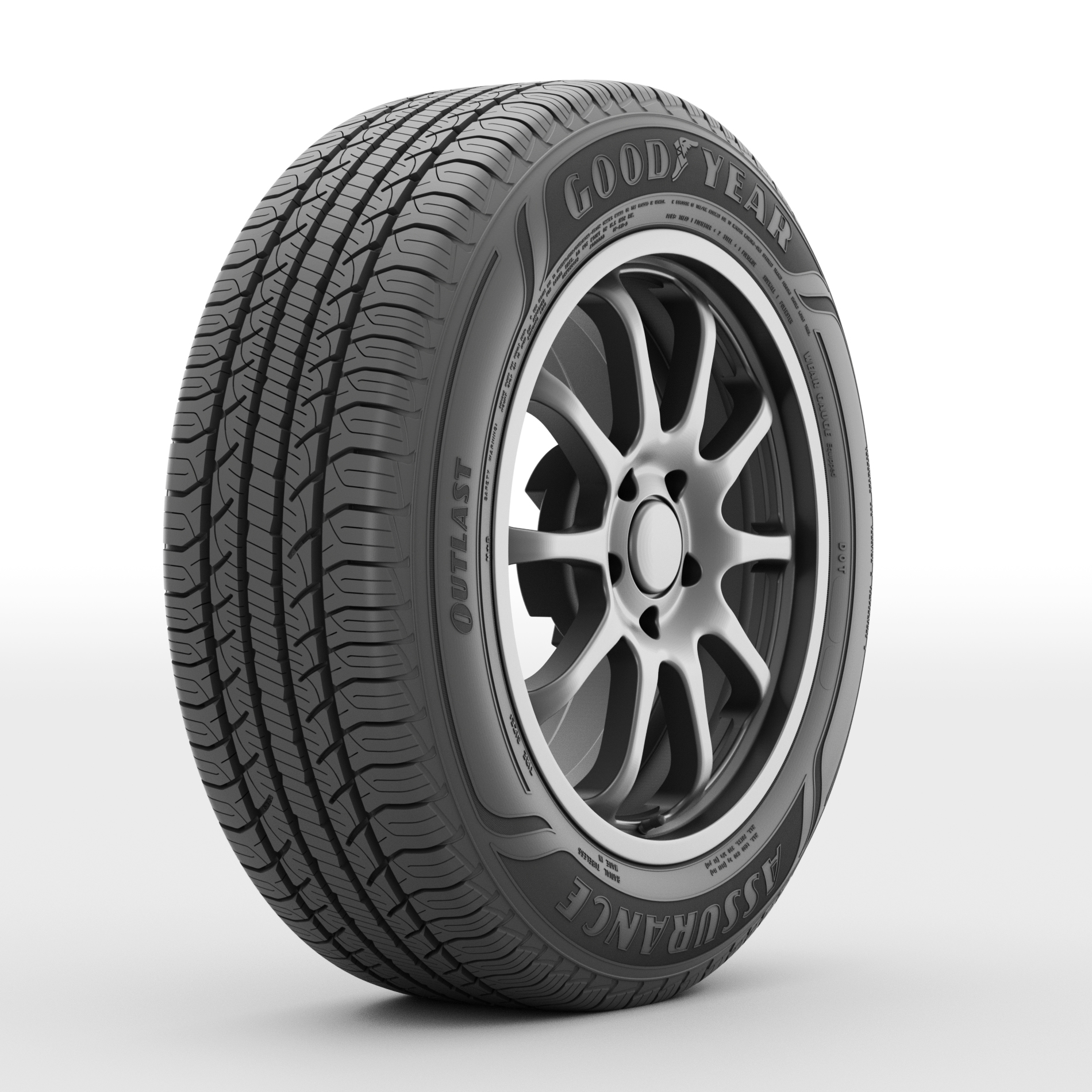 Goodyear Assurance Outlast 225/65R17 102H All-Season Tire Fits