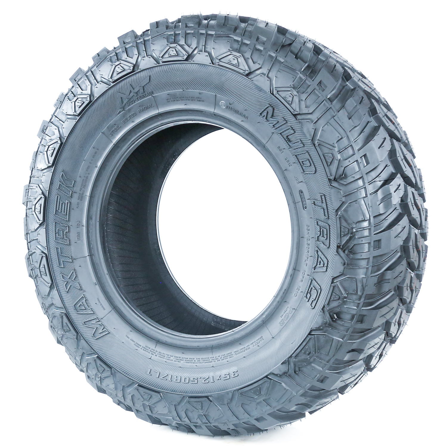 Maxtrek Mud Trac All-Season Tire, 35X12.50R17, Load E 10 Ply for