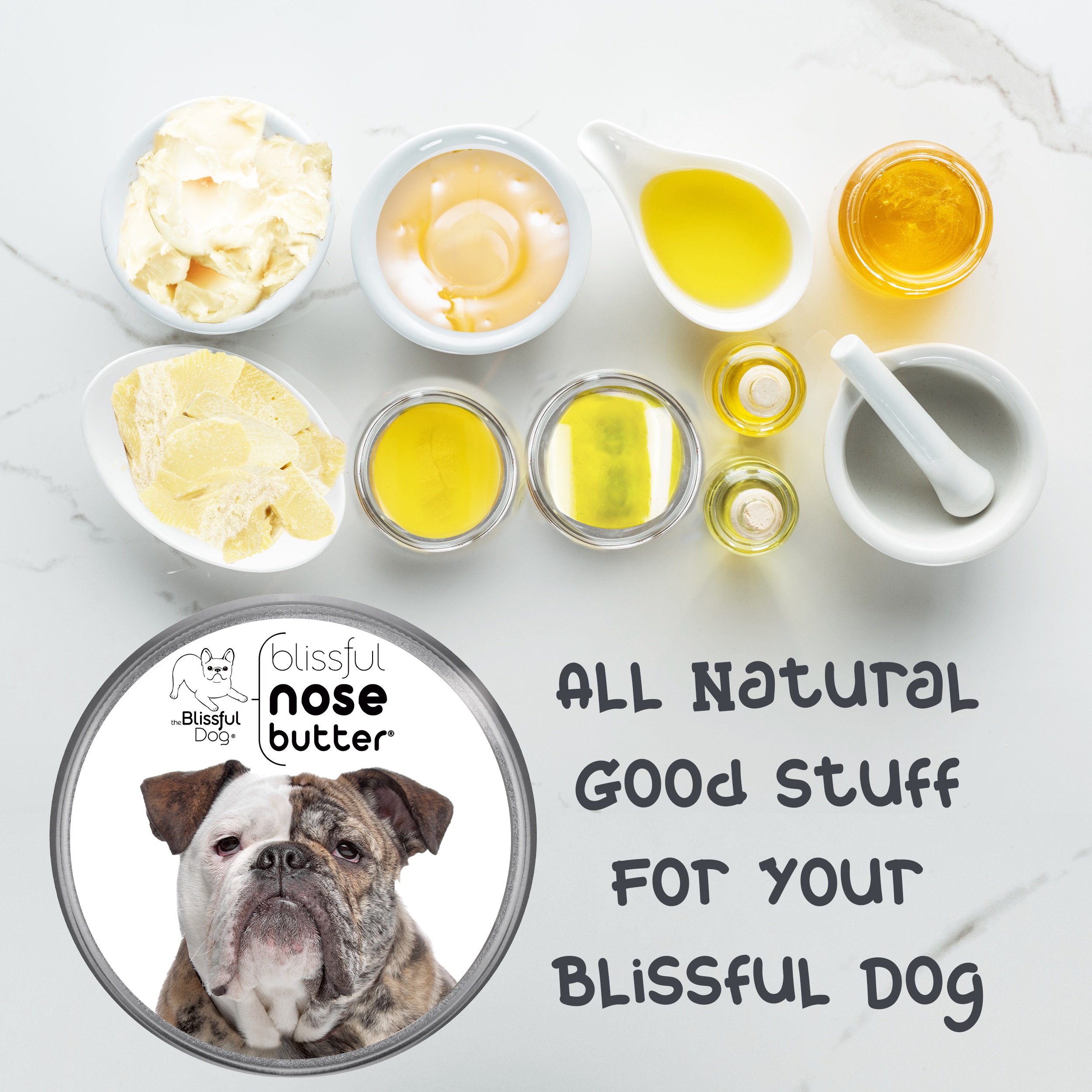 thumbnail video image 2 of The Blissful Dog® Nose Butter® I Softens, Moisturizes & Conditions Dry, Cracked & Crusty Dog Noses I The Original Nose Butter® I All Natural I Veterinarian Recommended I 1-Ounce Tin, 2 of 9