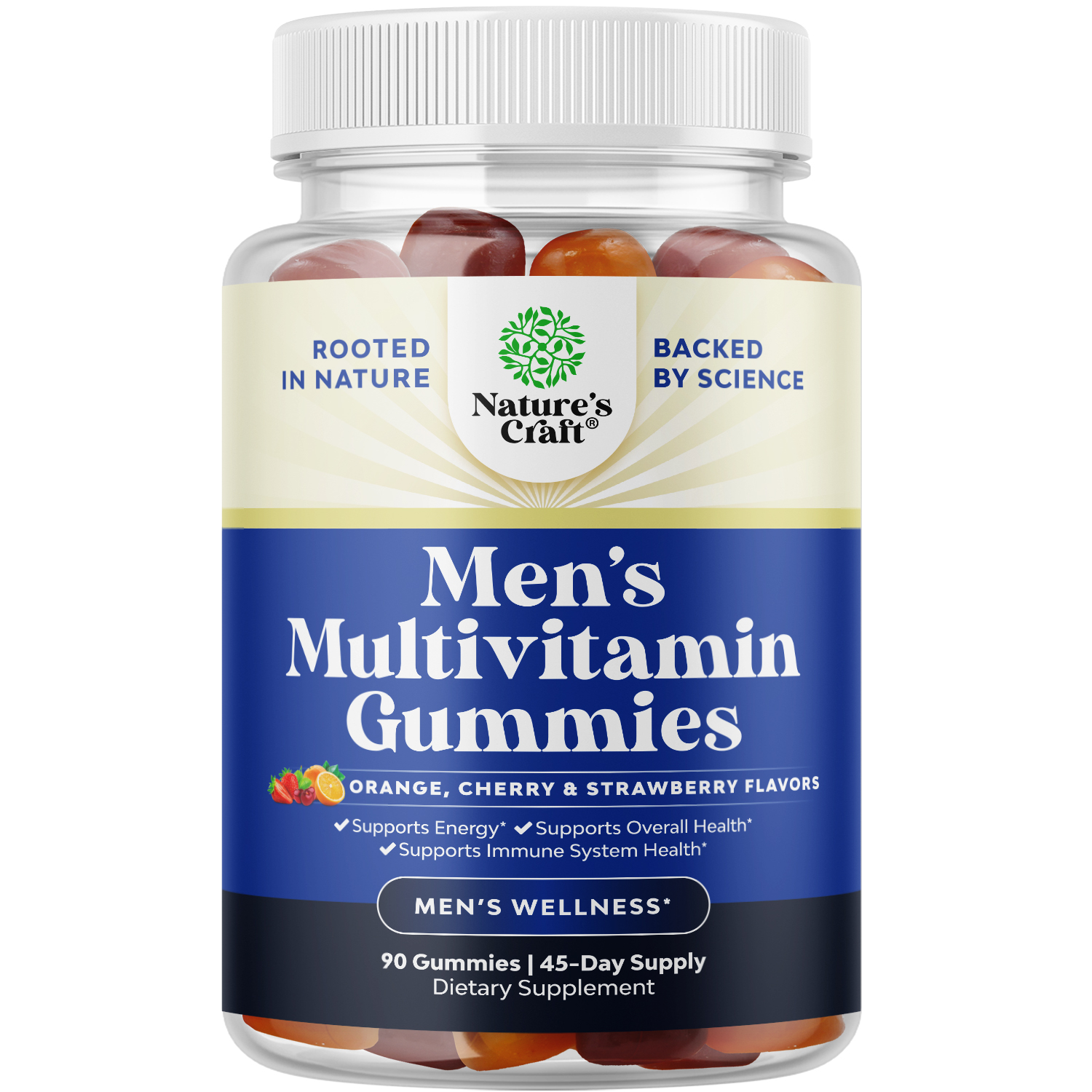 thumbnail video image 2 of Natures Craft Daily Mens Multivitamins Gummies - Mens Gummy Multivitamins with Zinc and Biotin Immune Support Gummies - Potent Vitamins for Energy and Immunity Non-GMO Gluten Free Halal 90 Count, 2 of 10