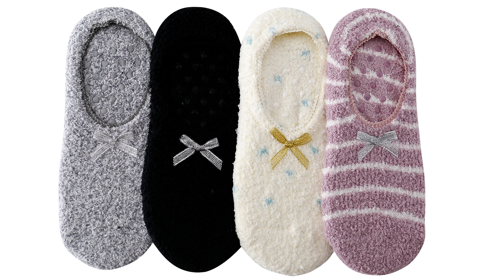 thumbnail video image 2 of Non Slip Hospital Socks with Grips for Women Grip Slipper Socks for Women Gifts Size 5-8.5, 2 of 11