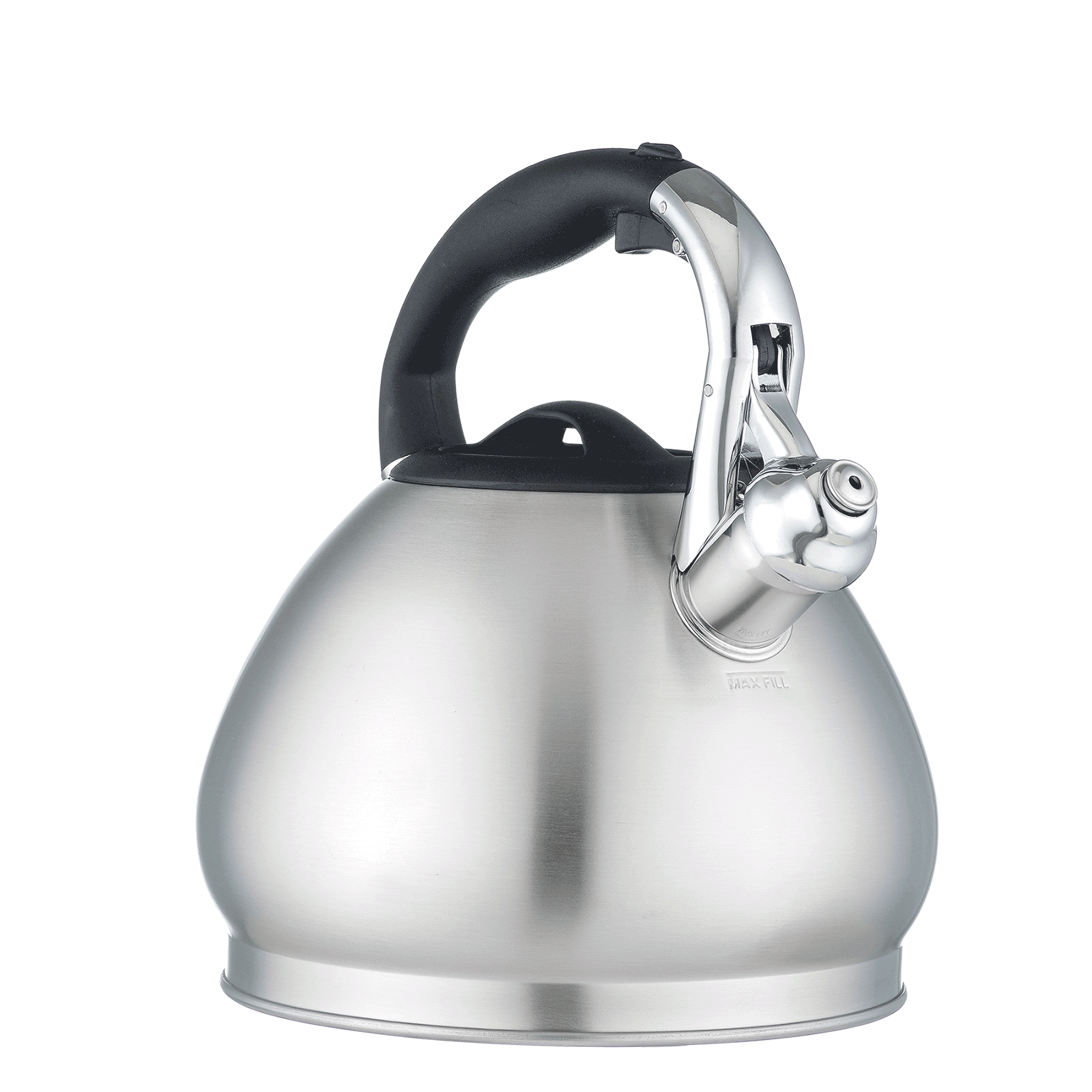 Easyworkz Whistling Stovetop Tea Kettle, Stainless Steel, 3L