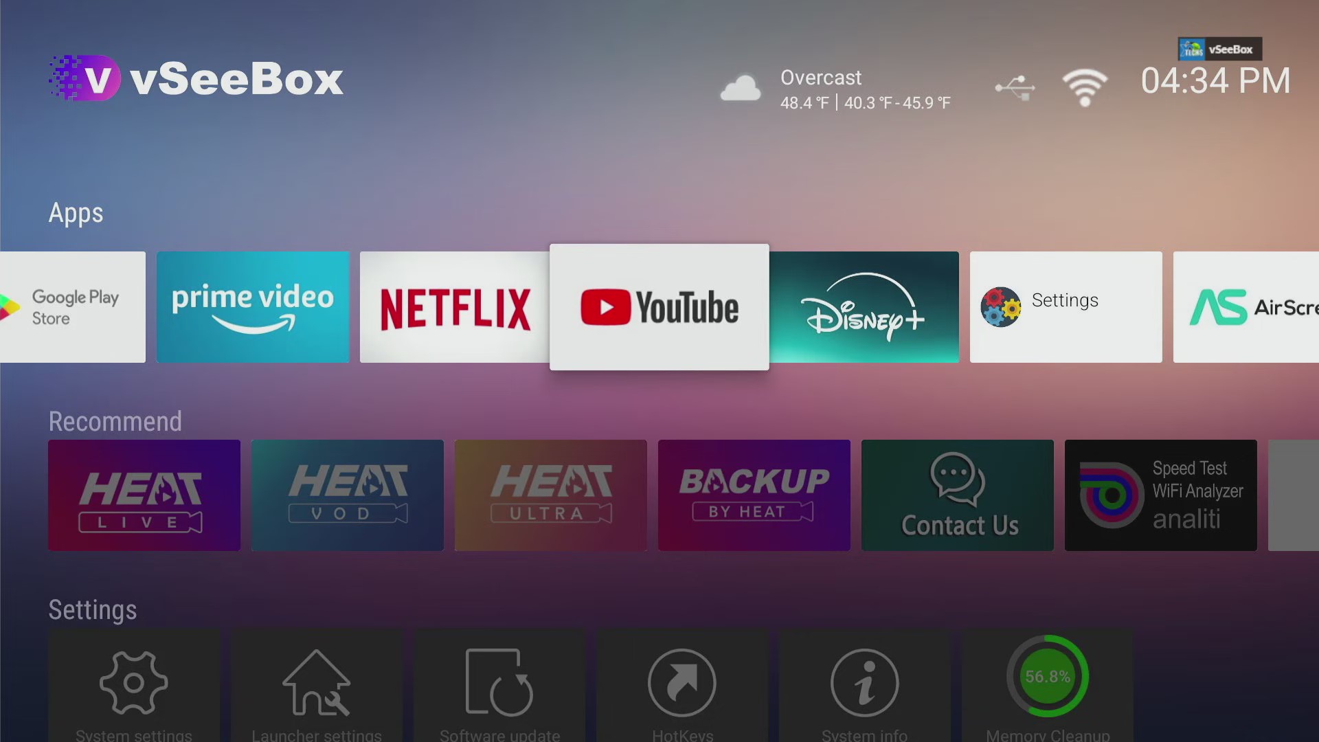 thumbnail video image 2 of 2025 vSeebox V5 Pro New Version Android 12, 4GB RAM, 32GB Storage,Time Shift, Parental Control, 2 of 7