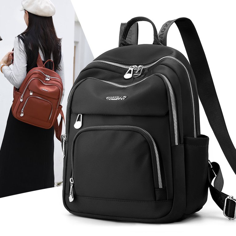 Sunyuer Mini Nylon Backpack for Women, Casual Simple 