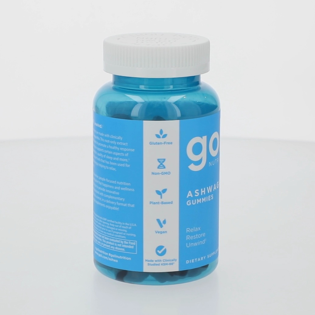 Goli Nutrition Ashwagandha Gummies, Vegan, Mental Focus, Mood Booster, Mixed Berry Flavor, 60 Count