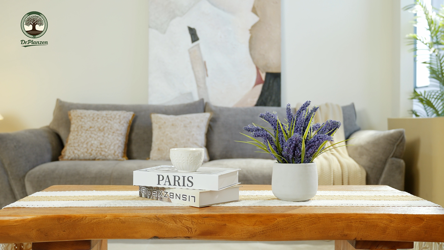thumbnail video image 2 of DR.Planzen 12in Artificial Lavender Plant in White Pot Faux Lavender Flowers Fake Lavender Plant, 21 Stems 42 Leaves Dense Realistic Purple Artificial Flowers for Farmhouse Home Bathroom Desk Decor, 2 of 9