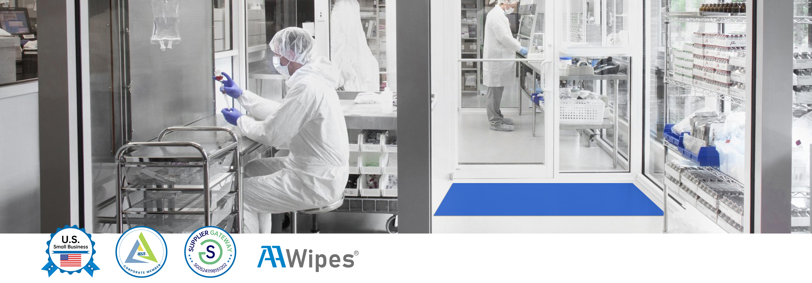 thumbnail video image 2 of AAwipes 150 Sheets 18" x 36" Adhesive Mats (Blue Sticky Mats, Case of 5 Packs, 30 Sheets/Packs) Cleanroom Sticky Floor Mats Peel Off for Construction, Hospital, Labs - Remove Traffic-Borne Dust & Dirt, 2 of 10