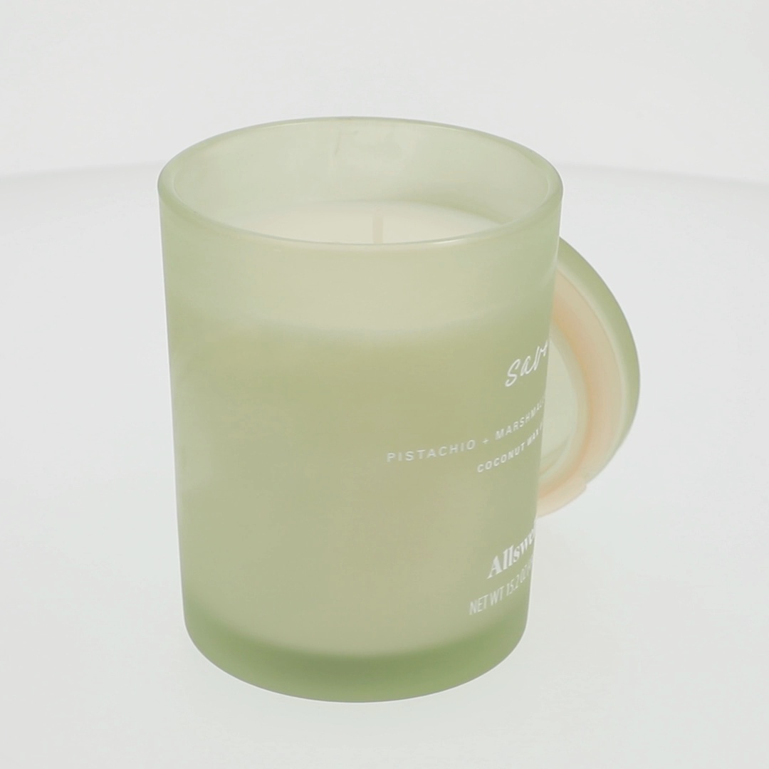 Allswell Savor 15.2oz Scented 2-Wick Spa Candle with Pistachio