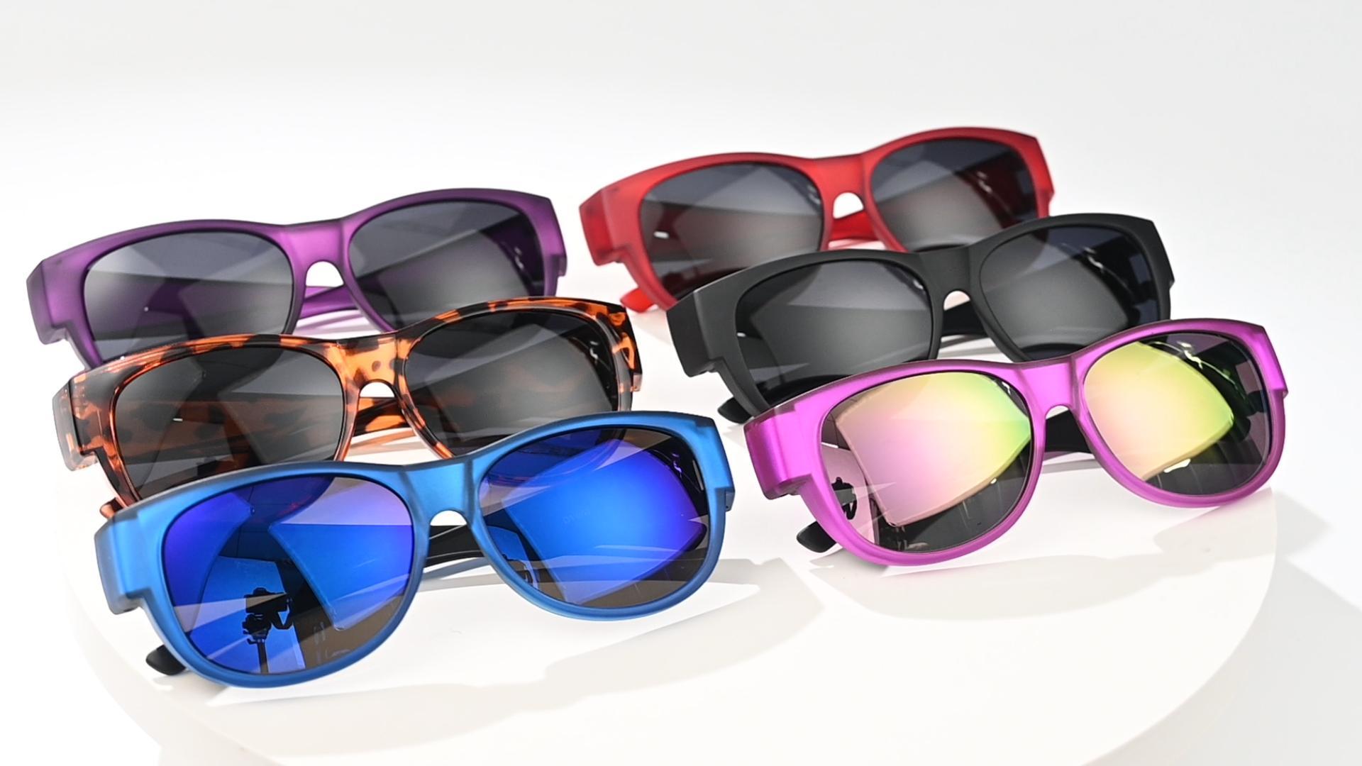 thumbnail video image 2 of TINHAO Fit Over Glasses Sunglasses for Women Men, Cat Eye Sunglasses Over Glasses Polarized 100% UV400 Protection, 2 of 7