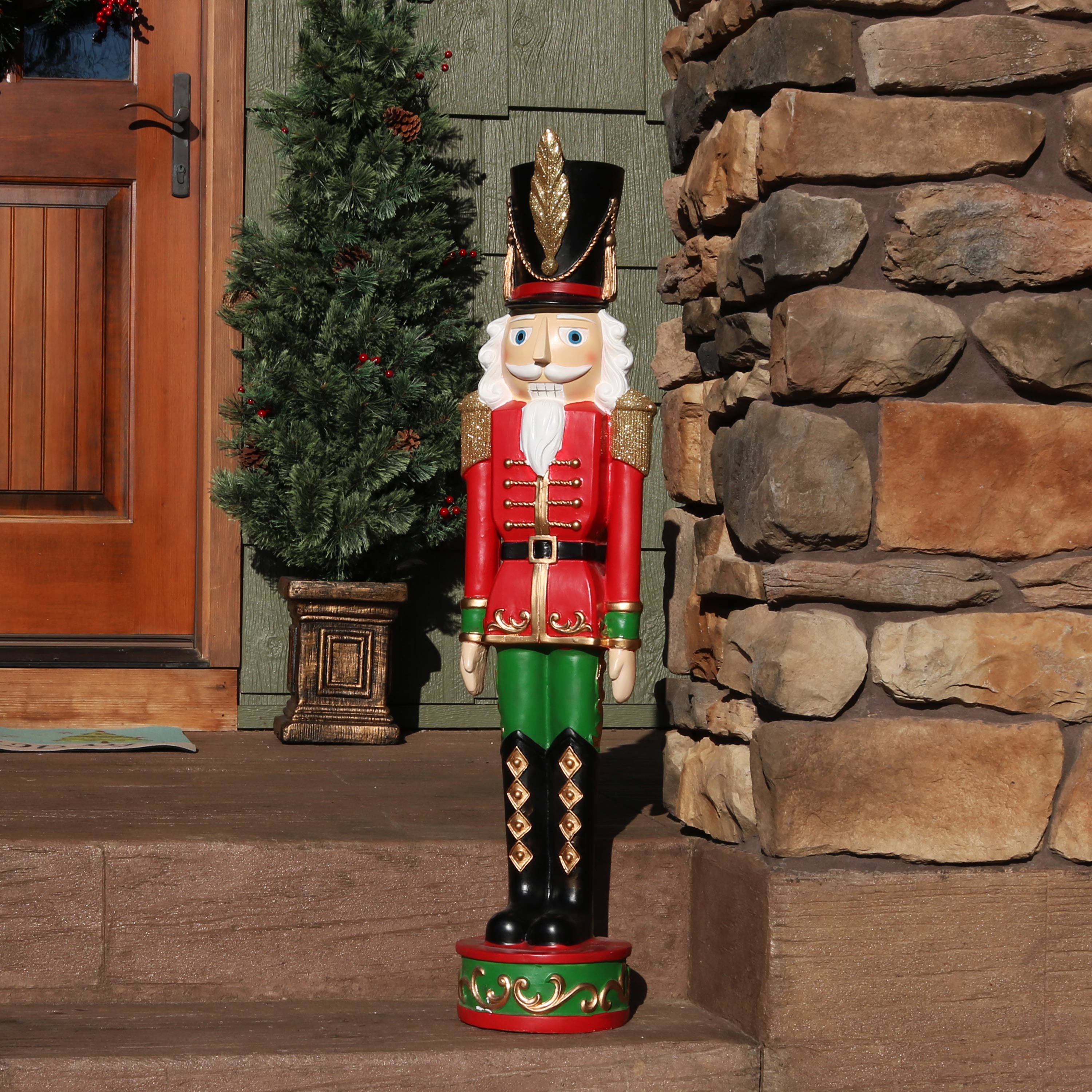 thumbnail video image 2 of Sunnydaze Kristoff the Nutcracker Soldier Christmas Decor - 37" - 1 Nutcracker, 2 of 14