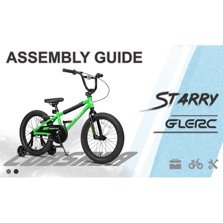 Glerc 14 Inch Little Kids Bike BMX Style Bicycle with Training