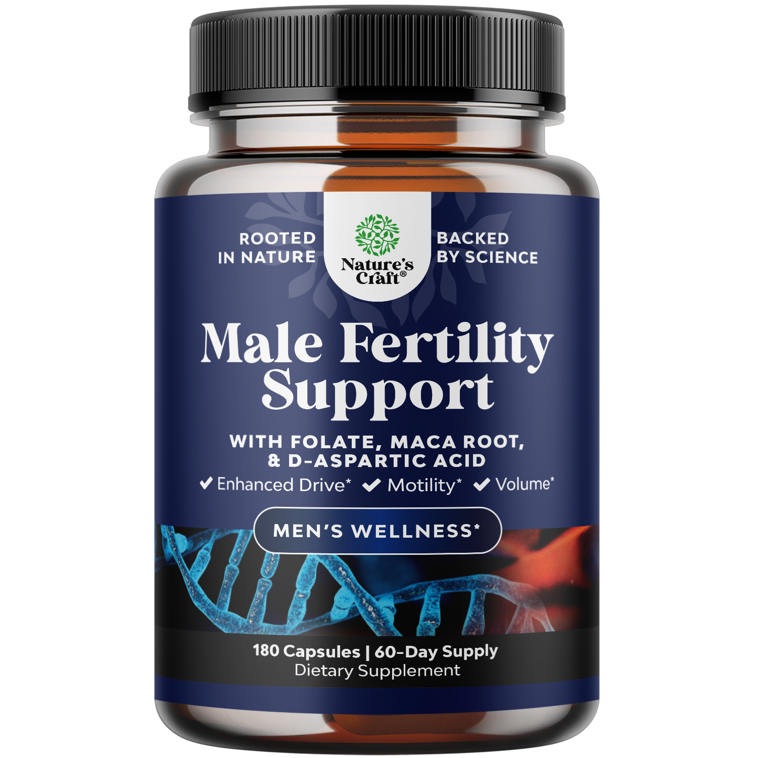 thumbnail video image 2 of Natures Craft Prenatal Multivitamin Male Fertility Supplement - with L-Arginine D-Aspartic Acid and Maca Root Prenatal Vitamins for Enhanced Motility Volume Potency and Fertility Support, 2 of 10