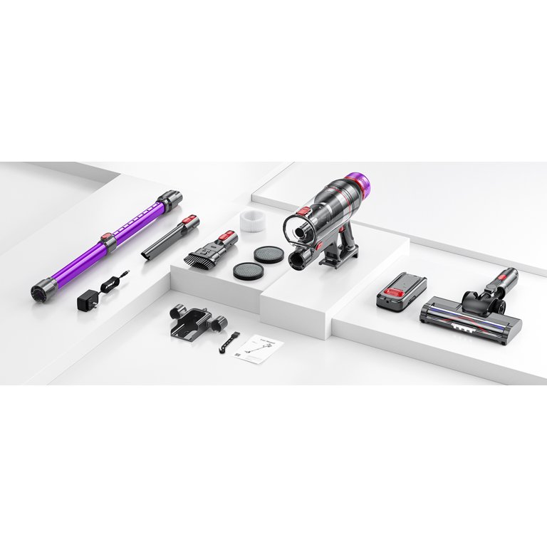 Cordless Stick Vacuum Cleaner - 500W/45Kpa Powerful Suction, 60 Min Runtime, For Pet Hair