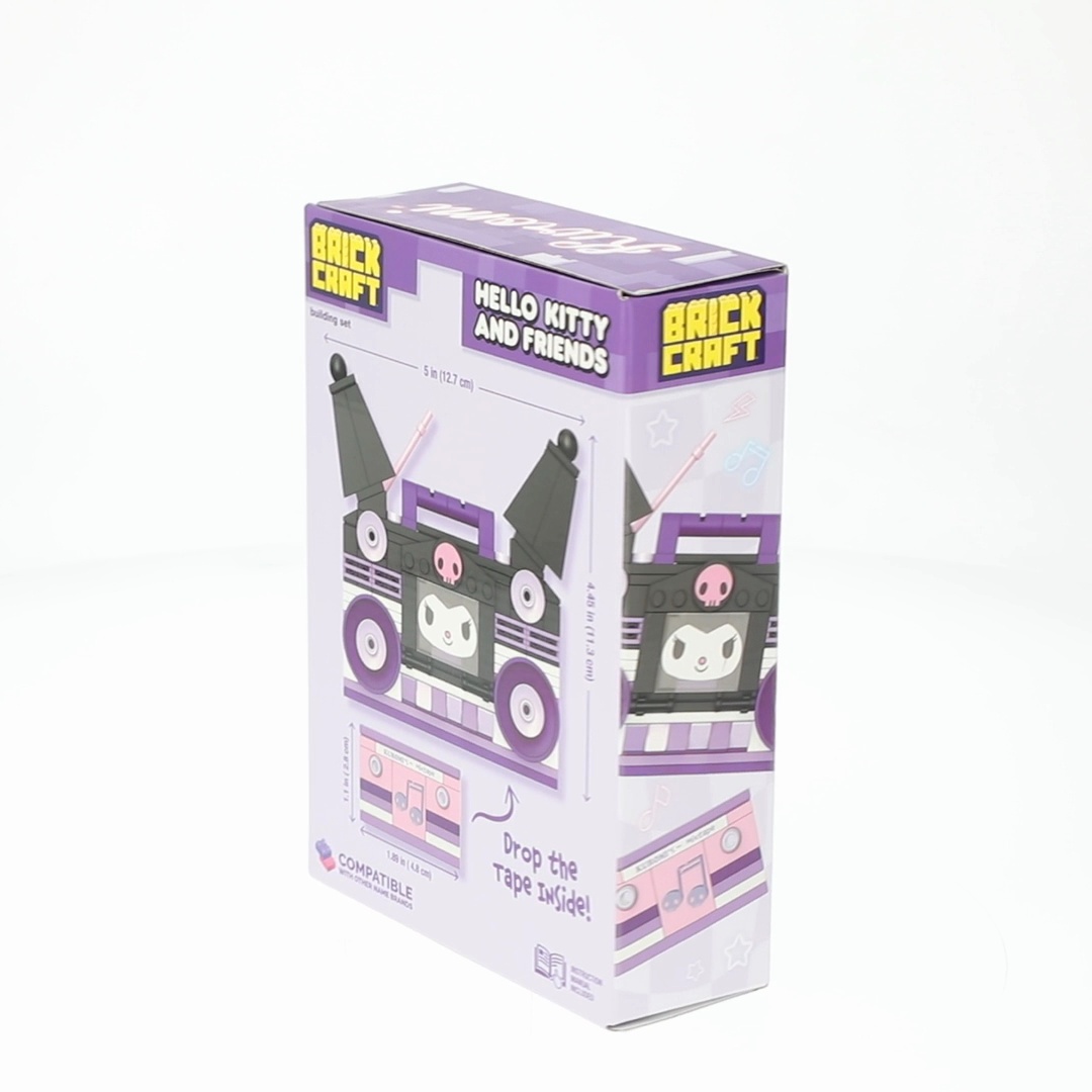 Brickcraft Hello Kitty and Friends Kuromi Boombox Building Kit