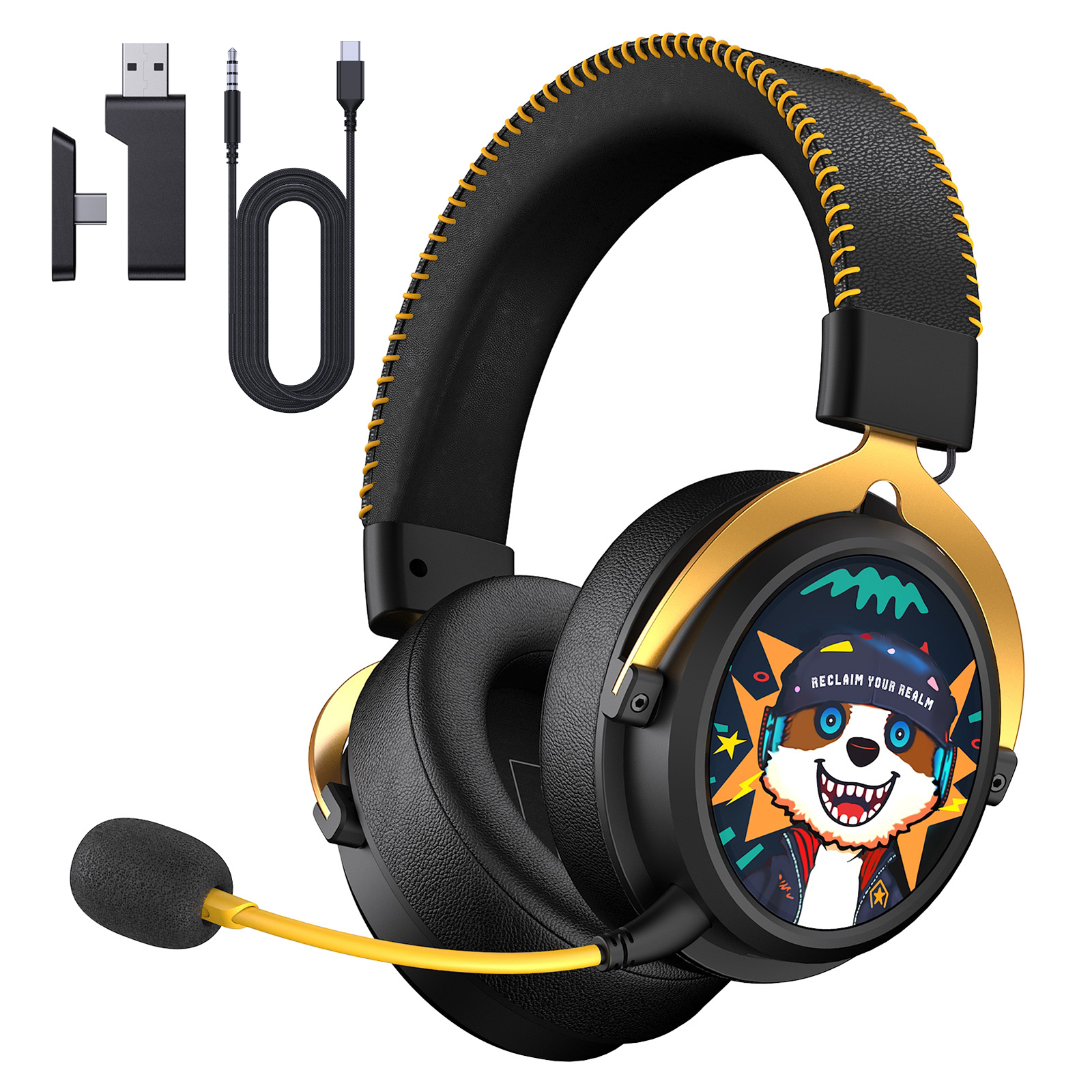 Wireless Gaming Headset for PS5, PC, PS4, Switch, Mac, UDH