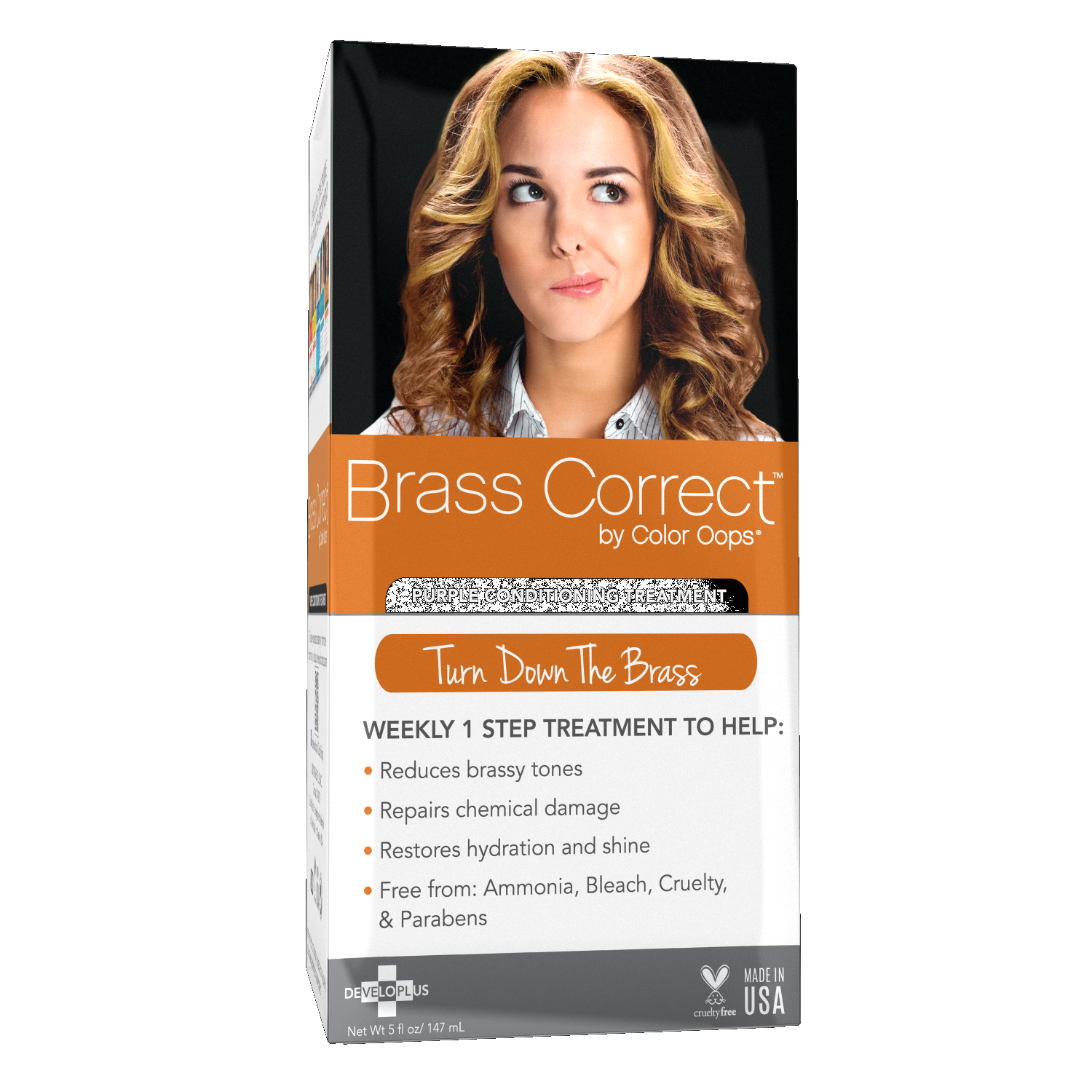 Brass Correct by Color Oops, Purple Conditioning Treatment, 5 Fl Oz 