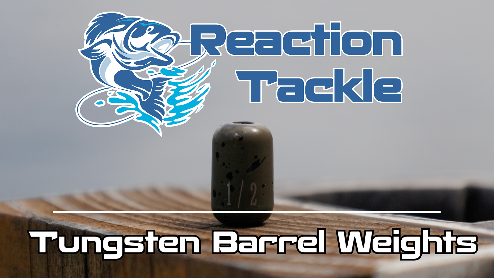thumbnail video image 2 of Reaction Tackle Tungsten Barrel Weights - 1/2oz-silver, 2 of 5
