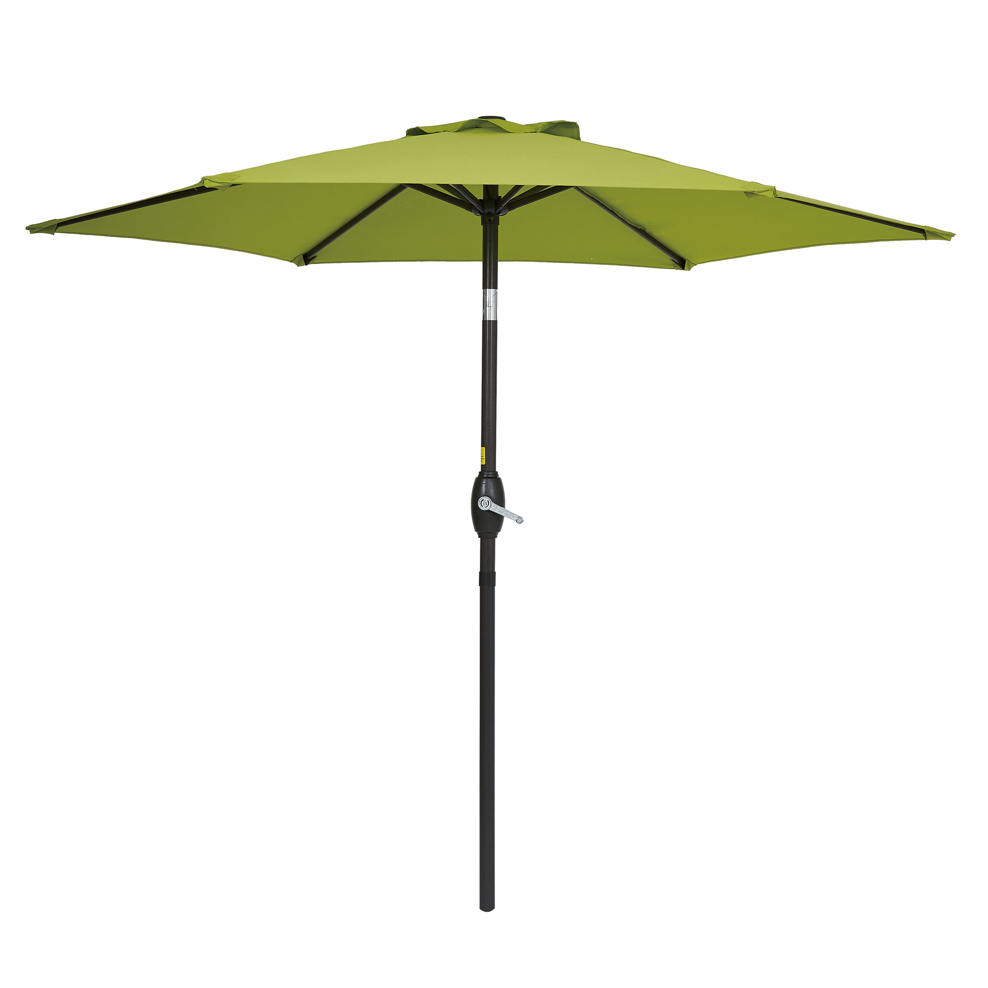 thumbnail video image 2 of ACEGOSES 7.5ft Patio Umbrella, Outside Table Umbrellas With Non-Fading Polyester canopy, Lemon Green, 2 of 8