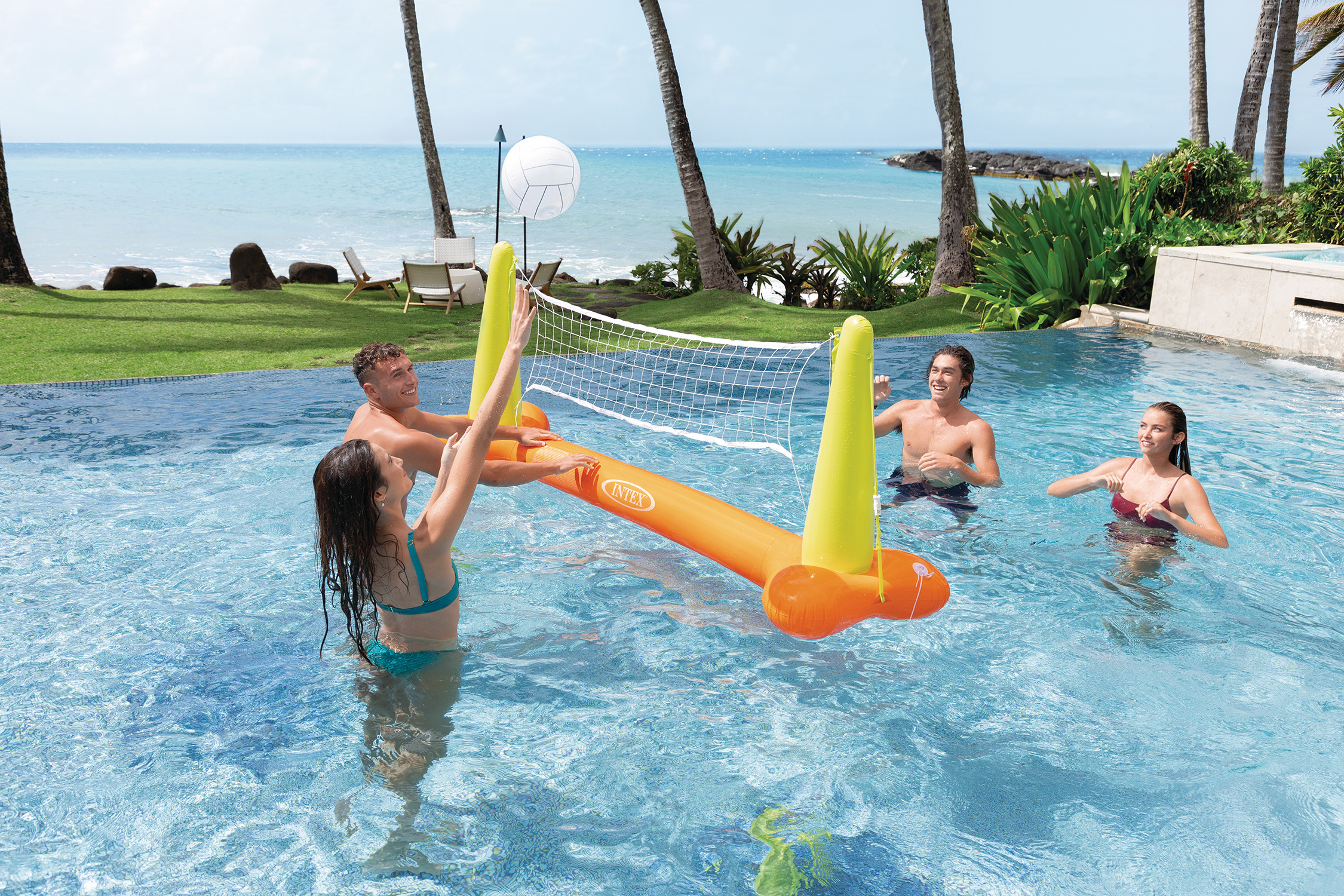 thumbnail video image 2 of Intex - Pool Volleyball Game, 2 of 6